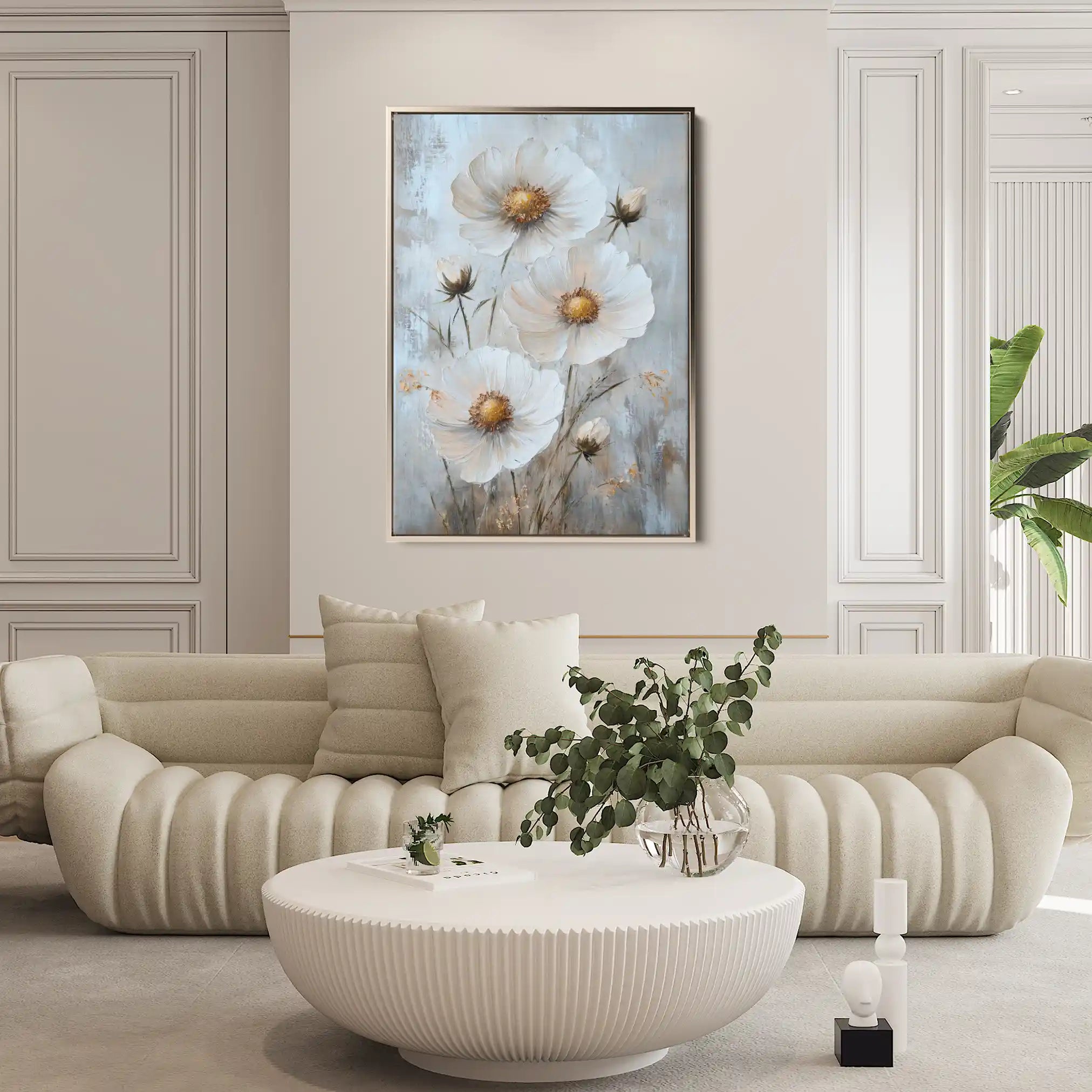 Floral Canvas Wall Art WAD1538-F 90 x 60 cm / Stretched on hidden frame