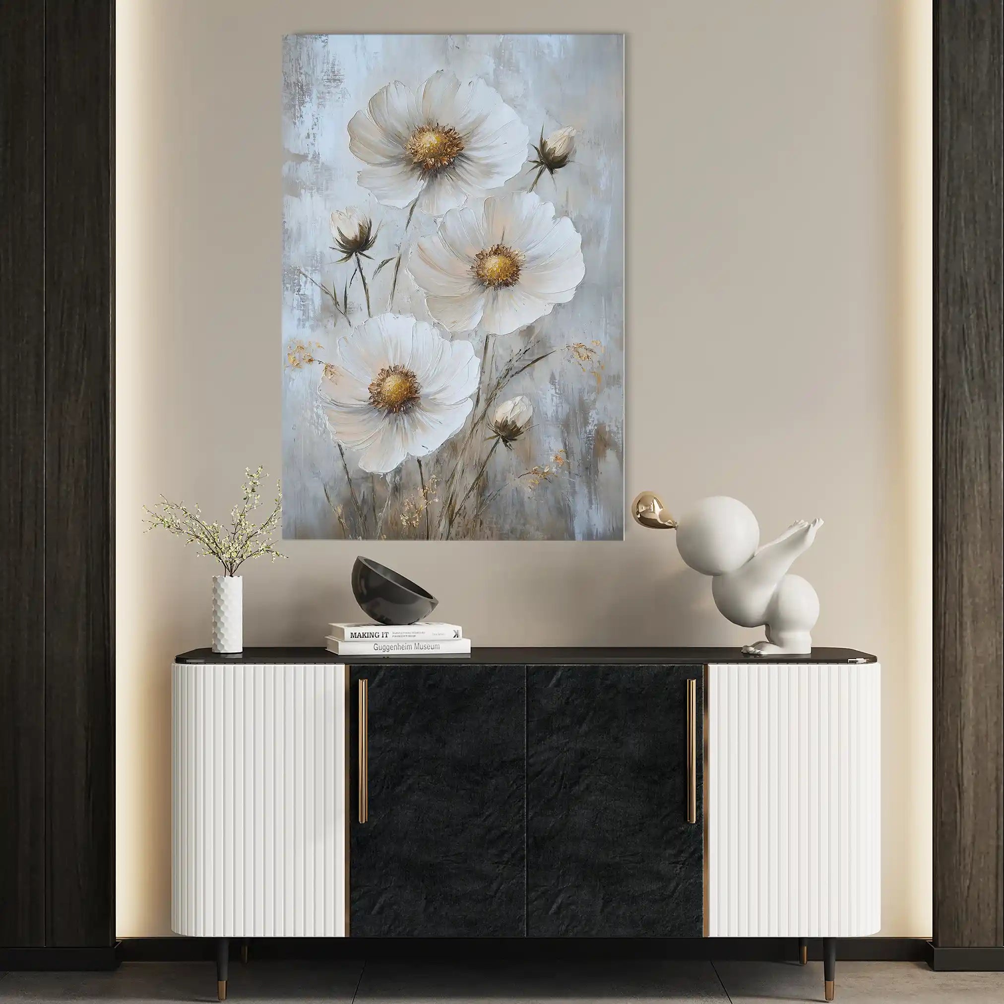Floral Canvas Wall Art WAD1538-F 90 x 60 cm / Stretched on hidden frame