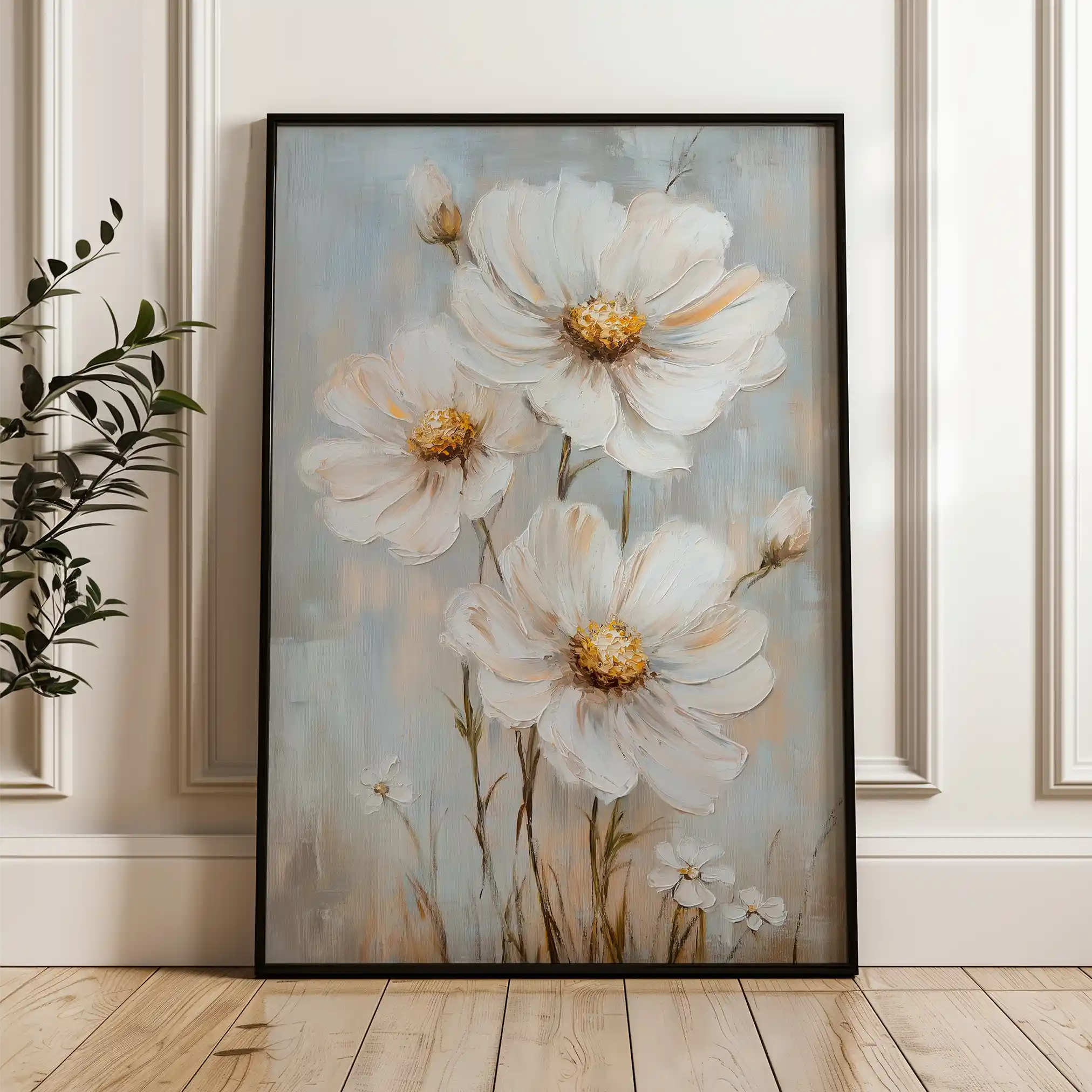 Floral Canvas Wall Art WAD1539-F 90 x 60 cm / Stretched on hidden frame