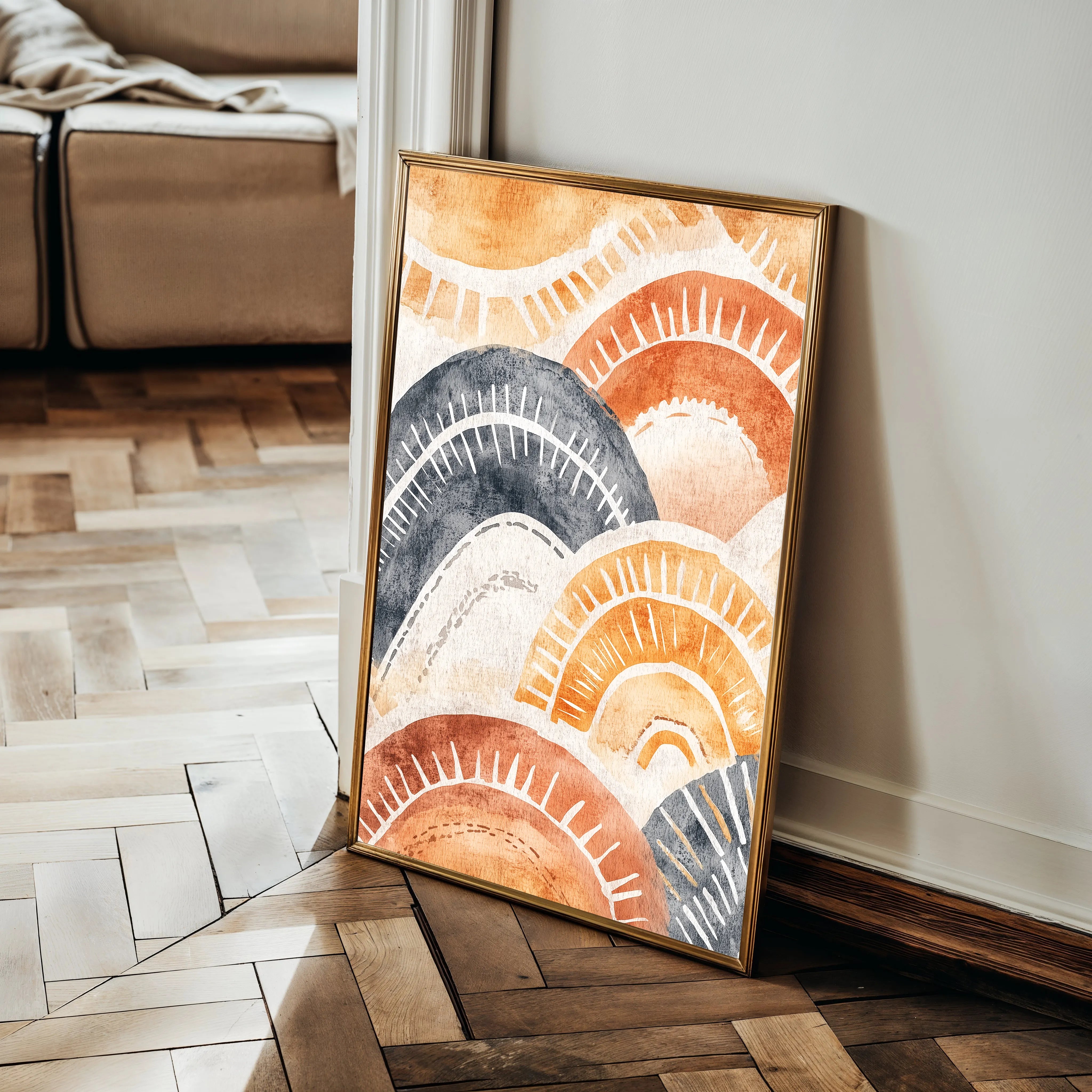Boho Canvas Wall Art WAD154-BH 90 x 60 cm / Stretched on hidden frame