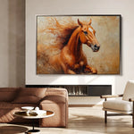 Horses 154 Canvas Art 90 x 60 cm / Stretched on hidden frame