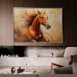 Horses 154 Canvas Art 90 x 60 cm / Stretched on hidden frame