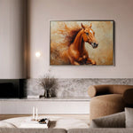 Horses 154 Canvas Art 90 x 60 cm / Stretched on hidden frame