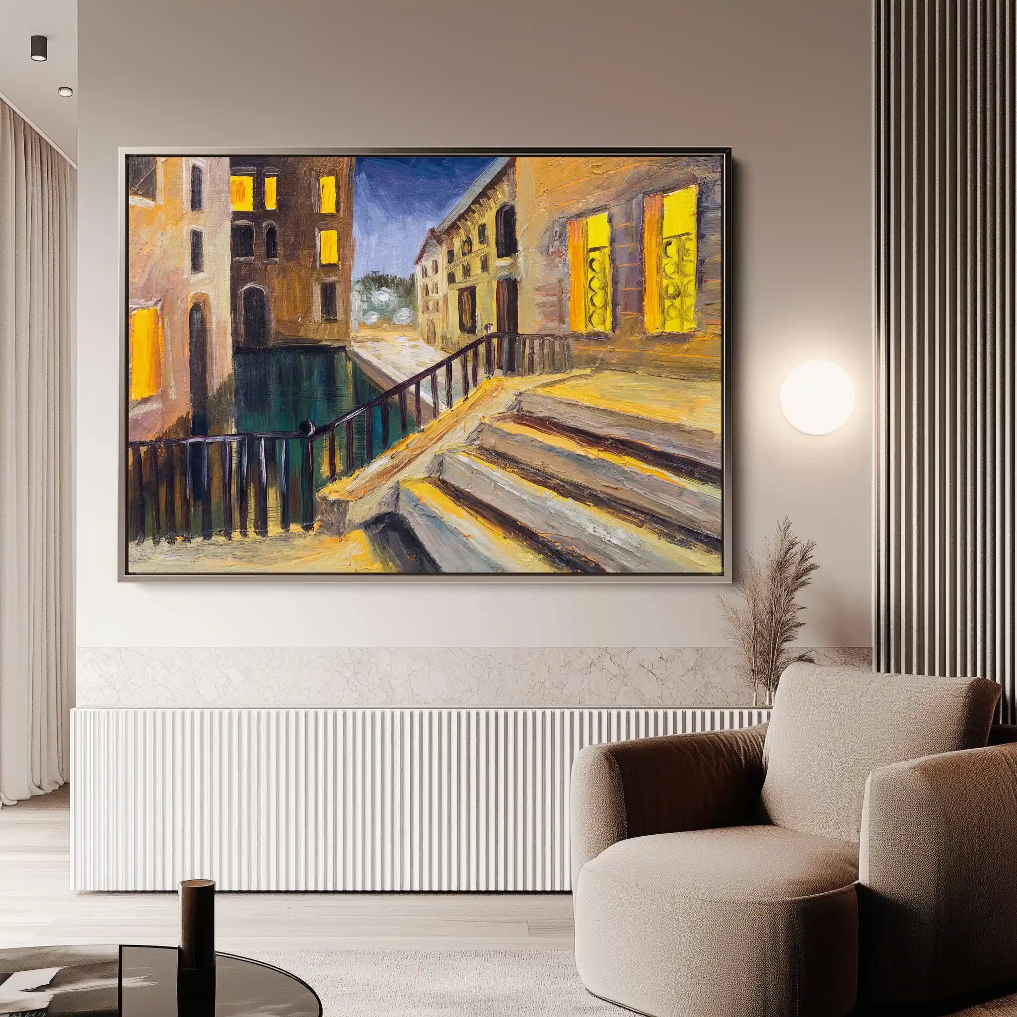 Landscape 154 Canvas Art 90 x 60 cm / Stretched on hidden frame