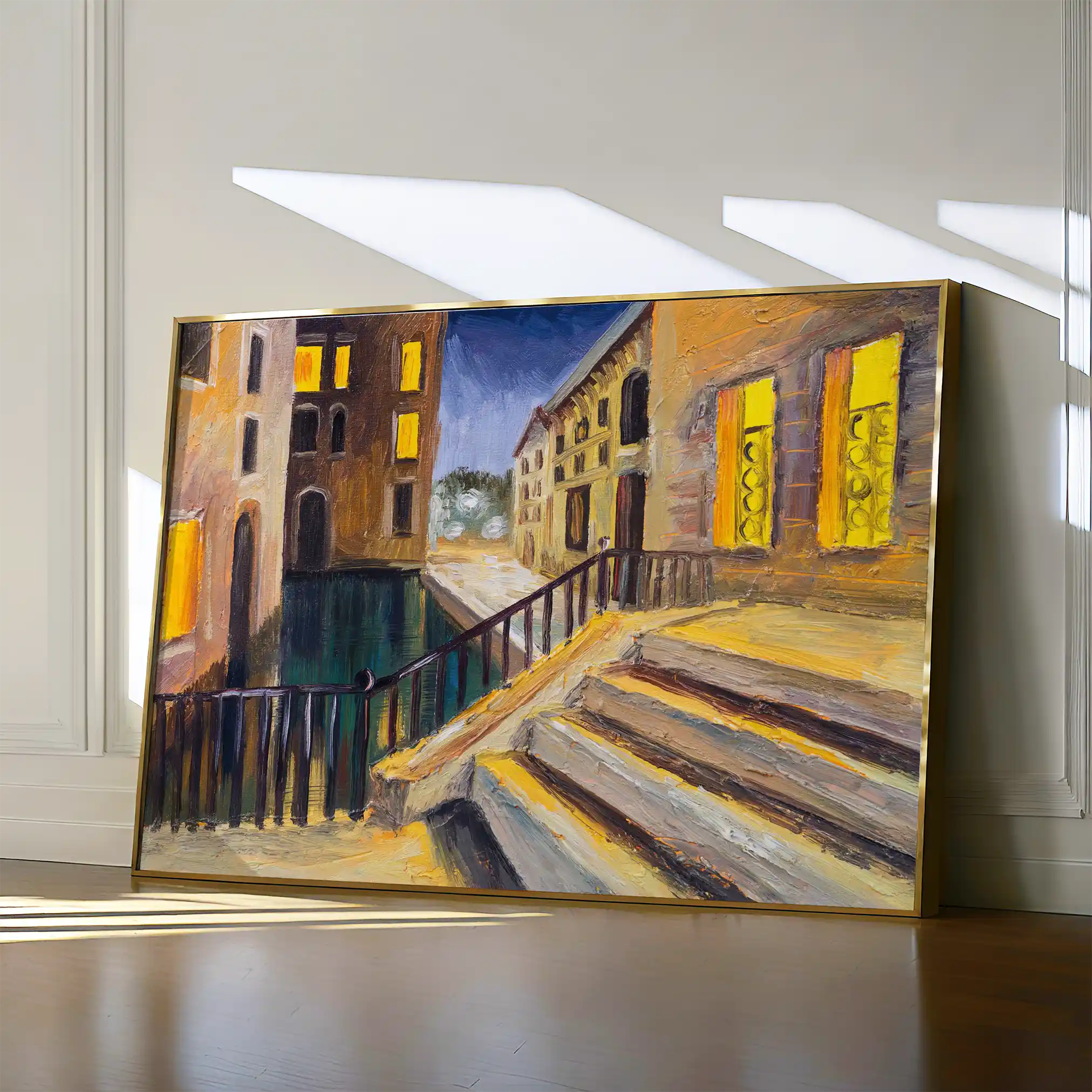 Landscape 154 Canvas Art 90 x 60 cm / Stretched on hidden frame