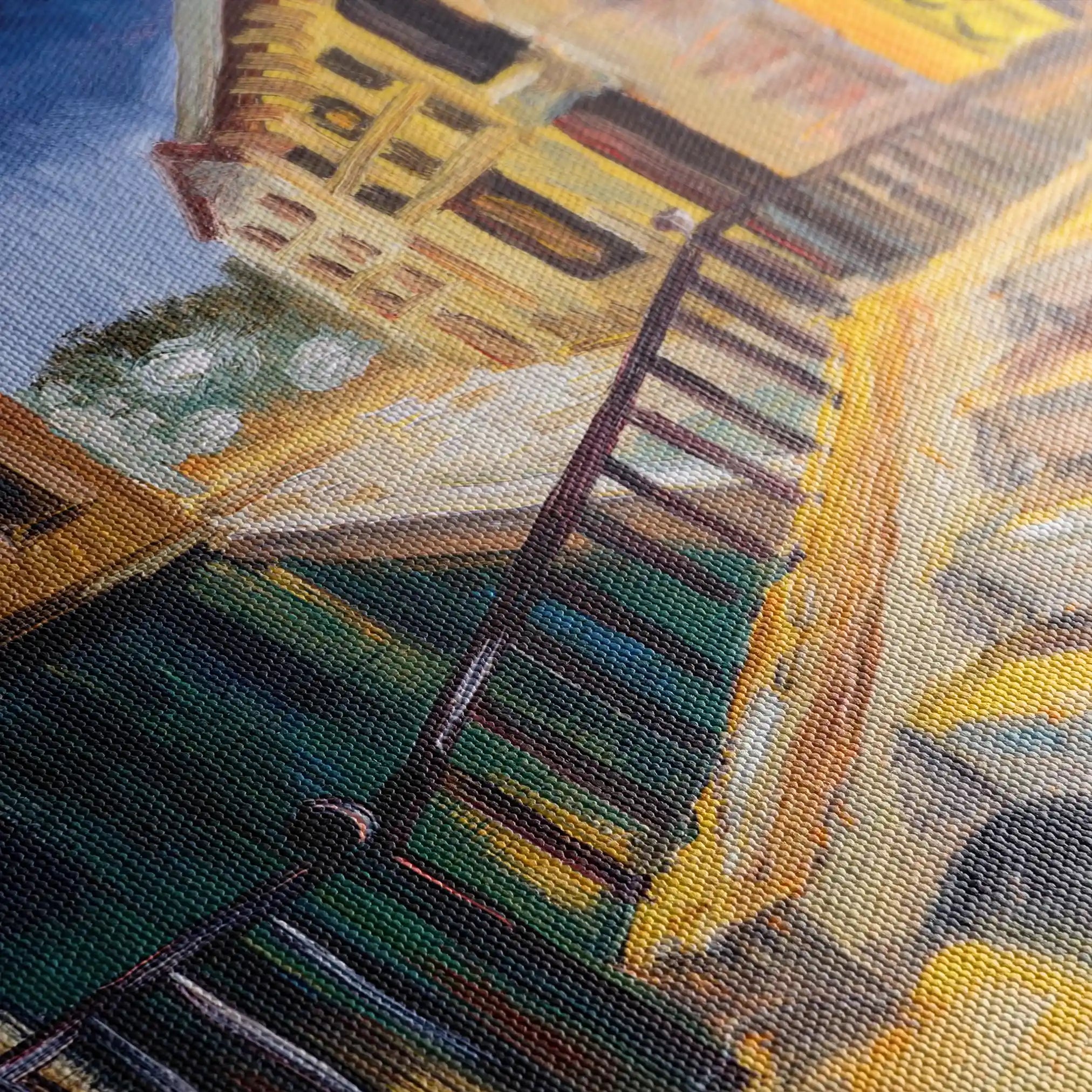 Landscape 154 Canvas Art 90 x 60 cm / Stretched on hidden frame