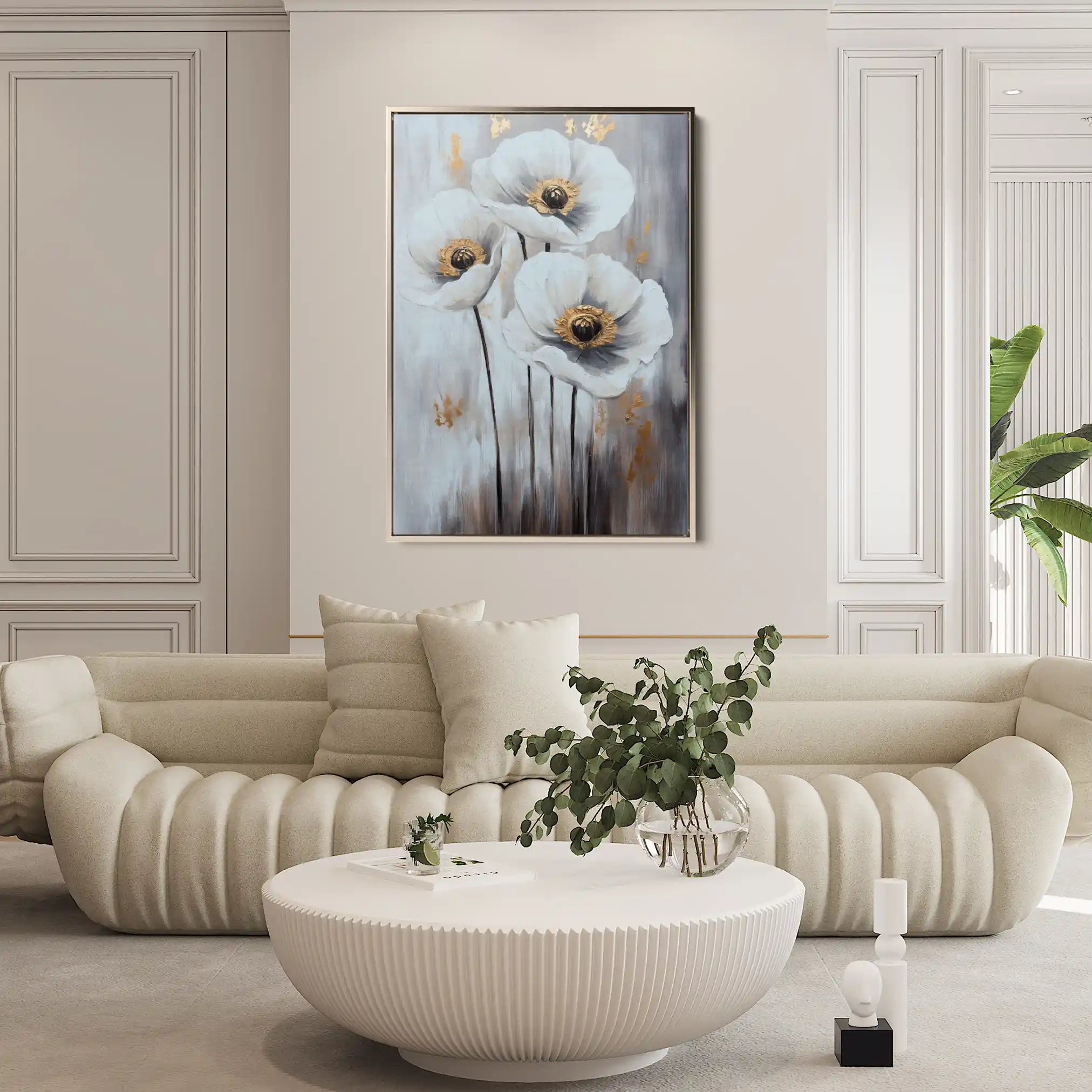 Floral Canvas Wall Art WAD1541-F 90 x 60 cm / Stretched on hidden frame