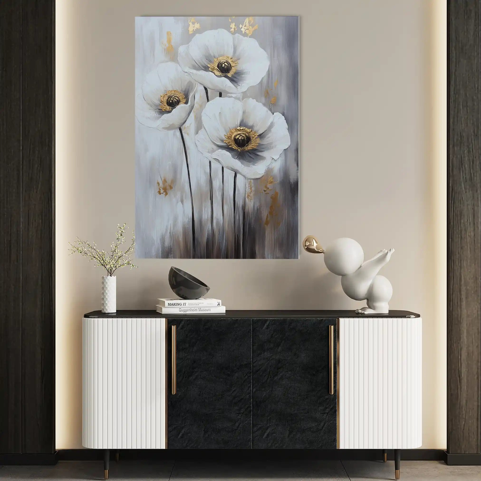 Floral Canvas Wall Art WAD1541-F 90 x 60 cm / Stretched on hidden frame
