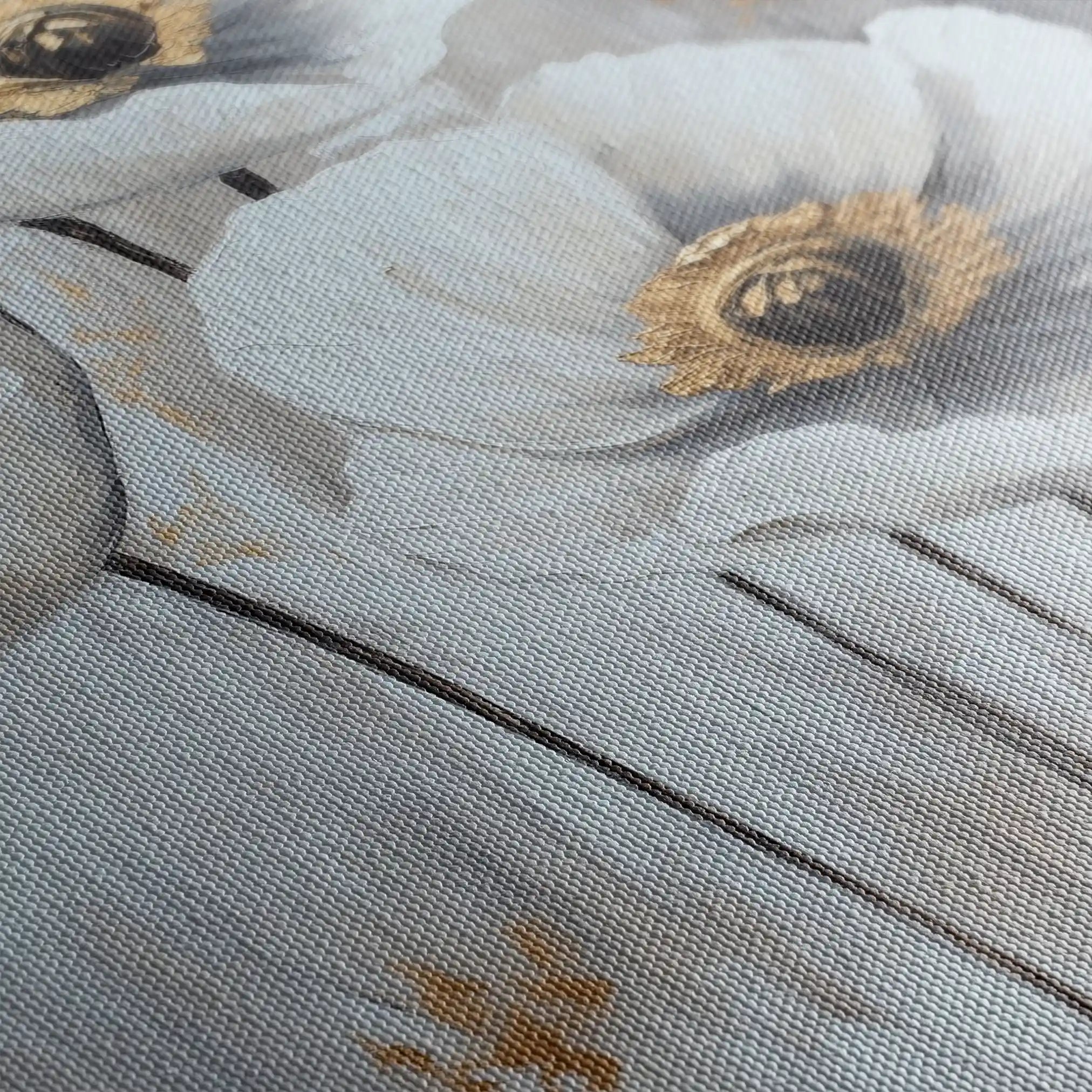 Floral Canvas Wall Art WAD1541-F 90 x 60 cm / Stretched on hidden frame