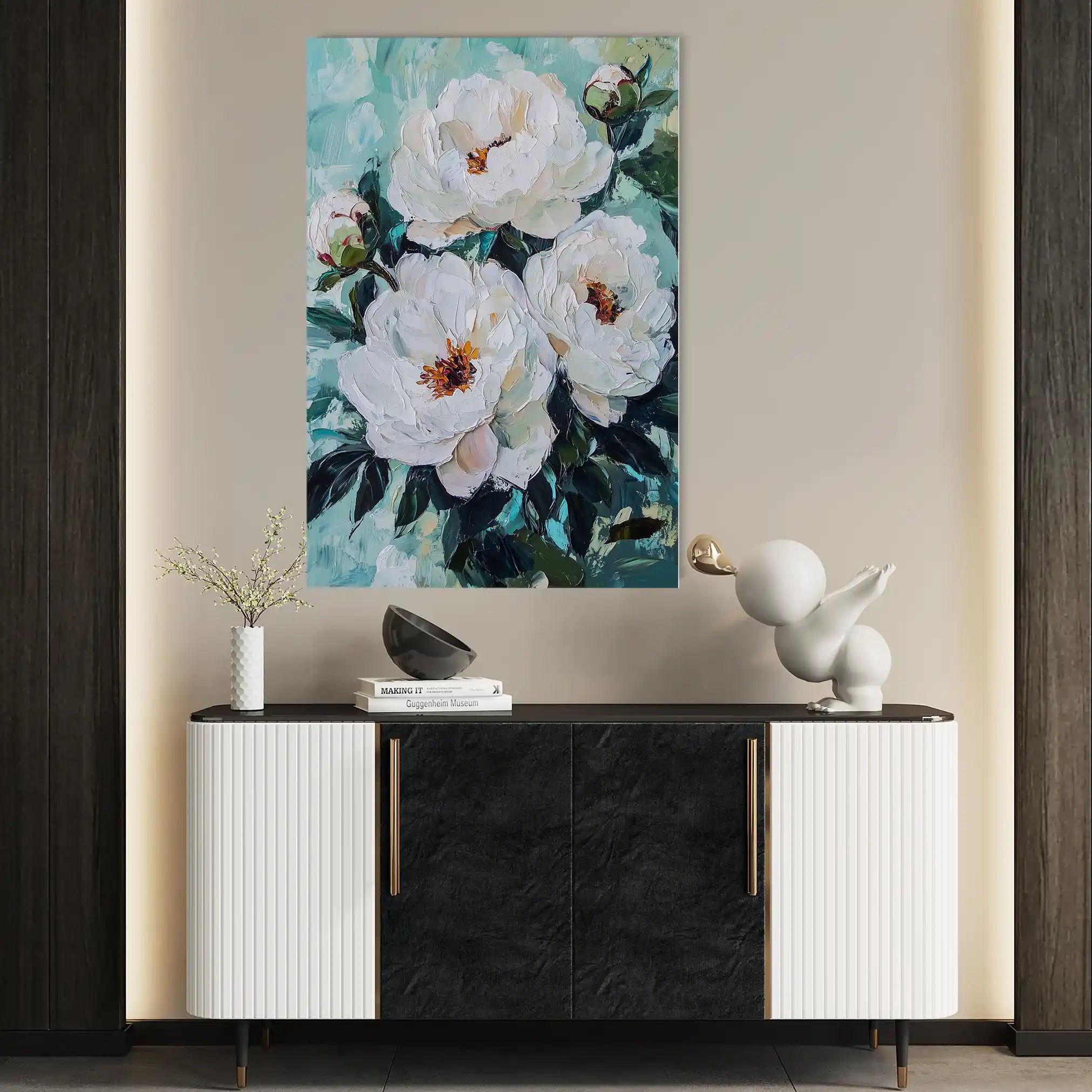 Floral Canvas Wall Art WAD1542-F 90 x 60 cm / Stretched on hidden frame