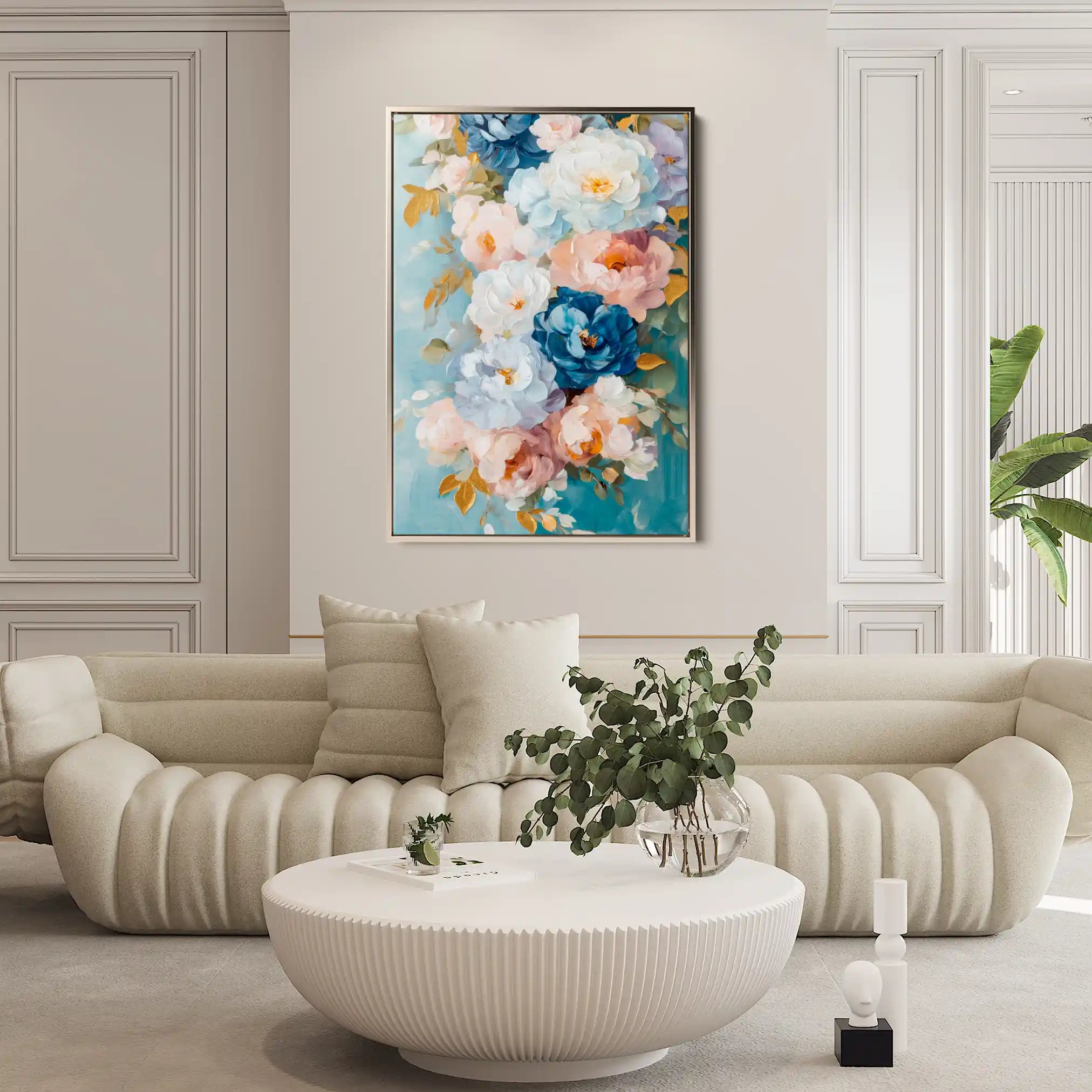 Floral Canvas Wall Art WAD1543-F 90 x 60 cm / Stretched on hidden frame