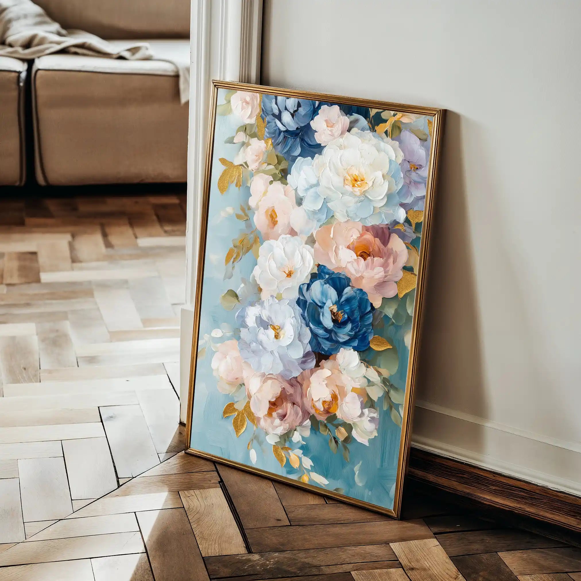 Floral Canvas Wall Art WAD1543-F 90 x 60 cm / Stretched on hidden frame