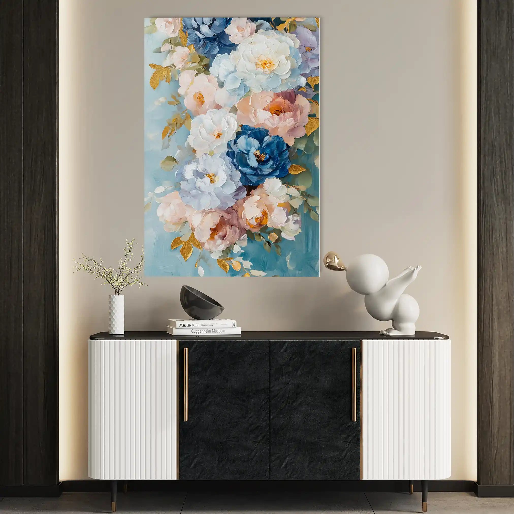 Floral Canvas Wall Art WAD1543-F 90 x 60 cm / Stretched on hidden frame