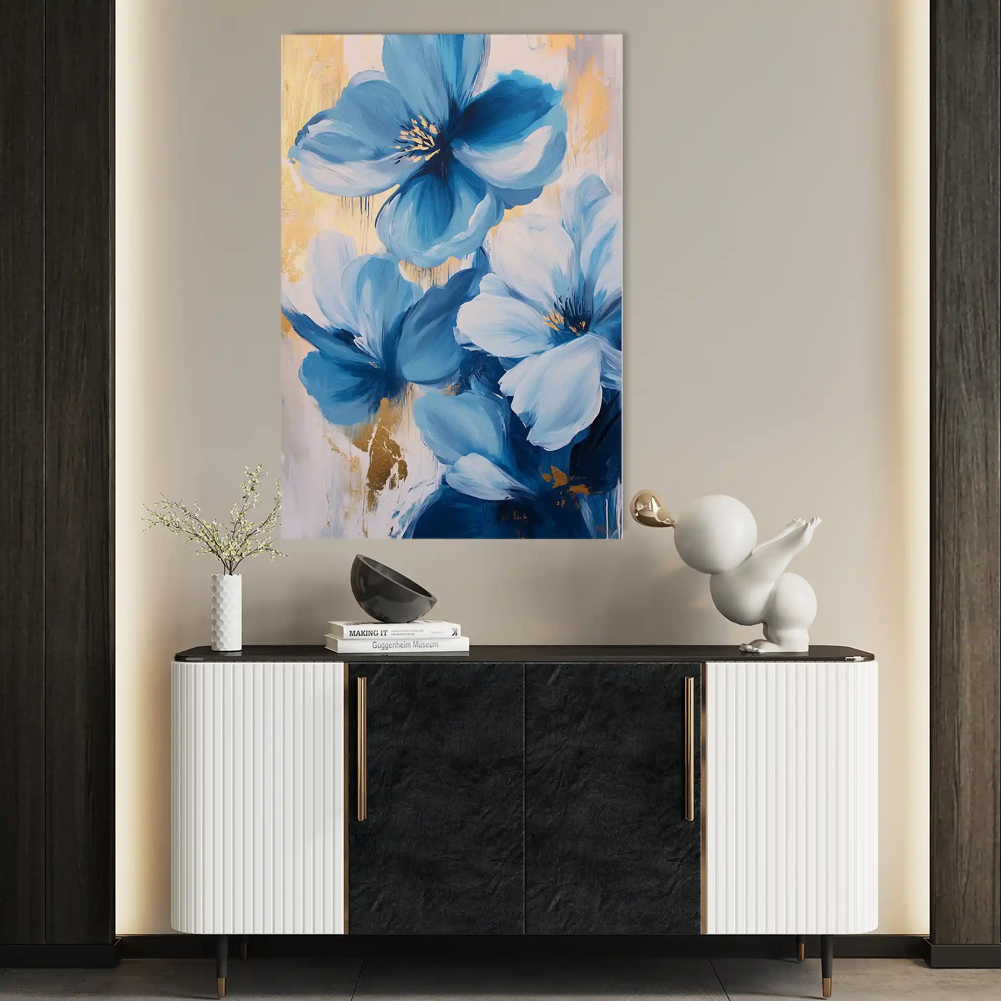Floral Canvas Wall Art WAD1544-F 90 x 60 cm / Stretched on hidden frame