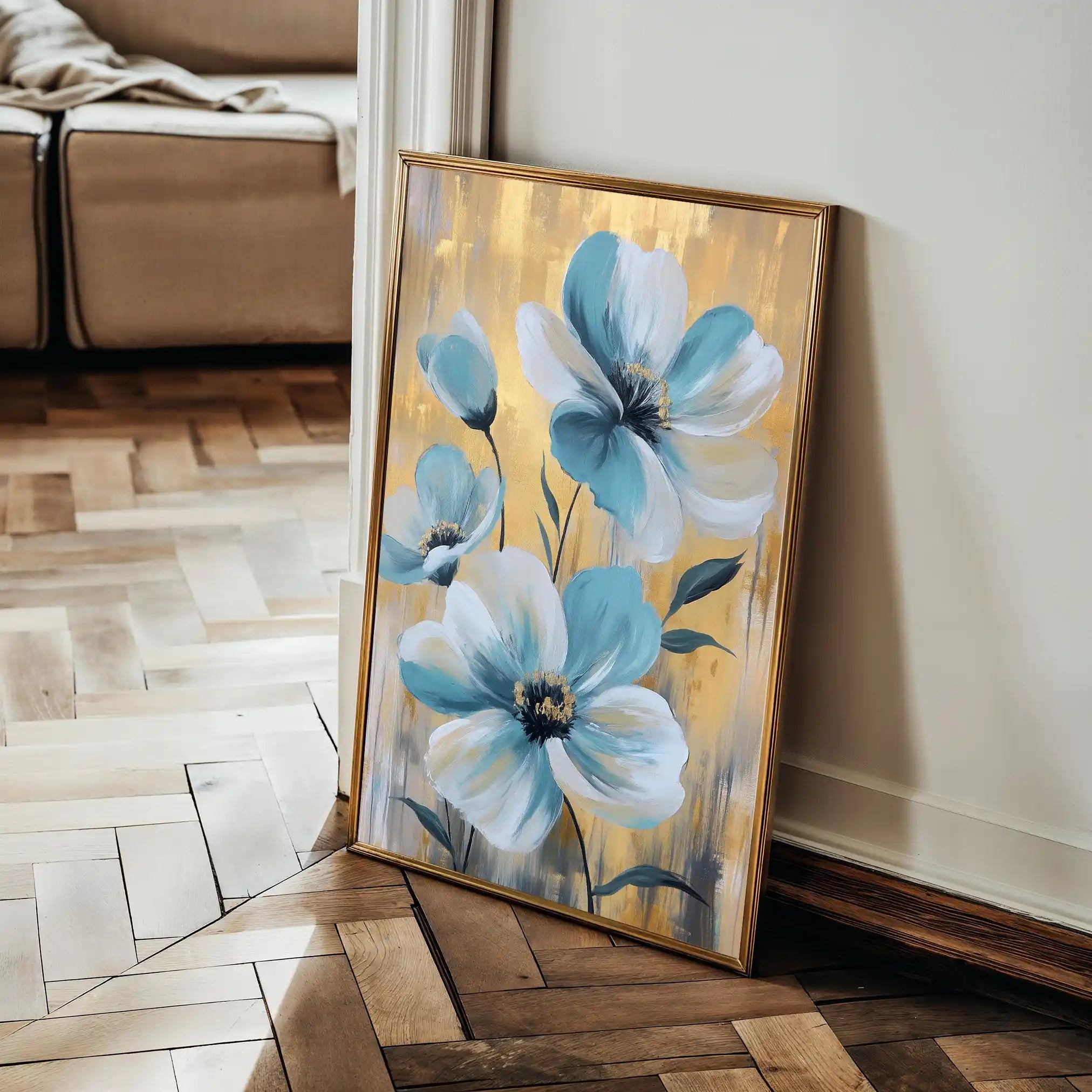 Floral Canvas Wall Art WAD1545-F 90 x 60 cm / Stretched on hidden frame