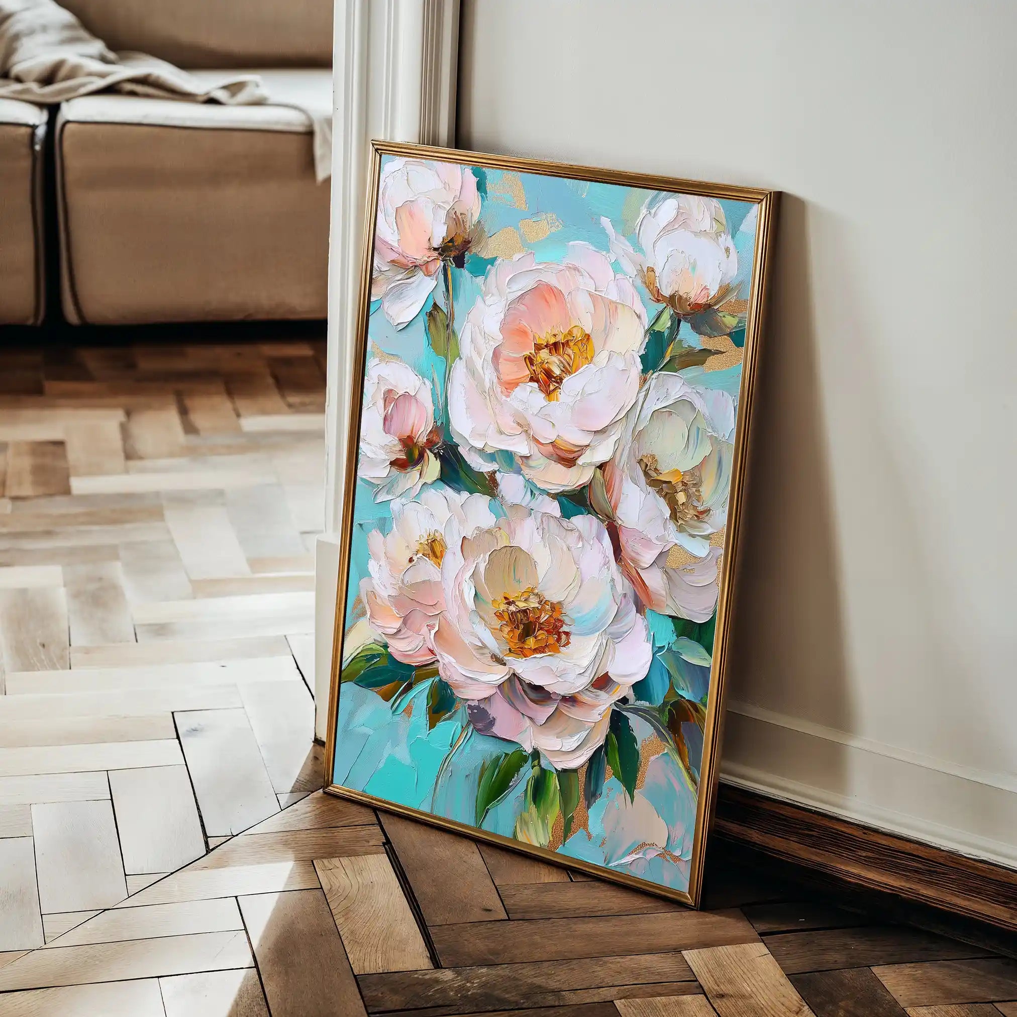 Floral Canvas Wall Art WAD1546-F 90 x 60 cm / Stretched on hidden frame