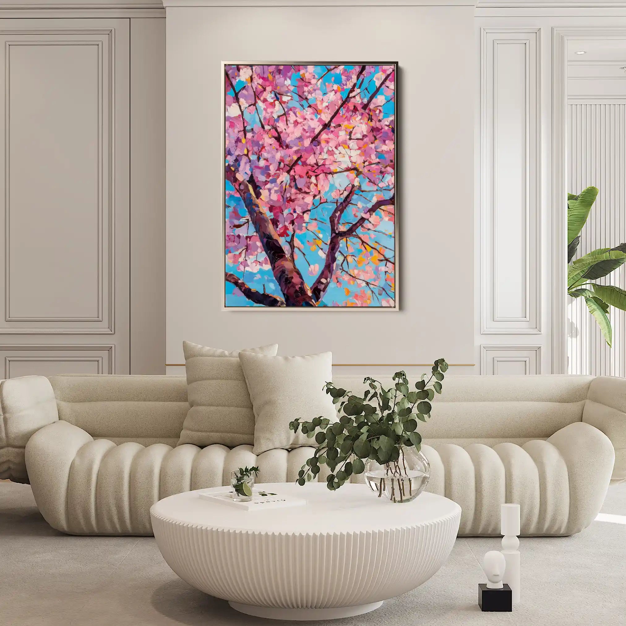 Floral Canvas Wall Art WAD1547-F 90 x 60 cm / Stretched on hidden frame