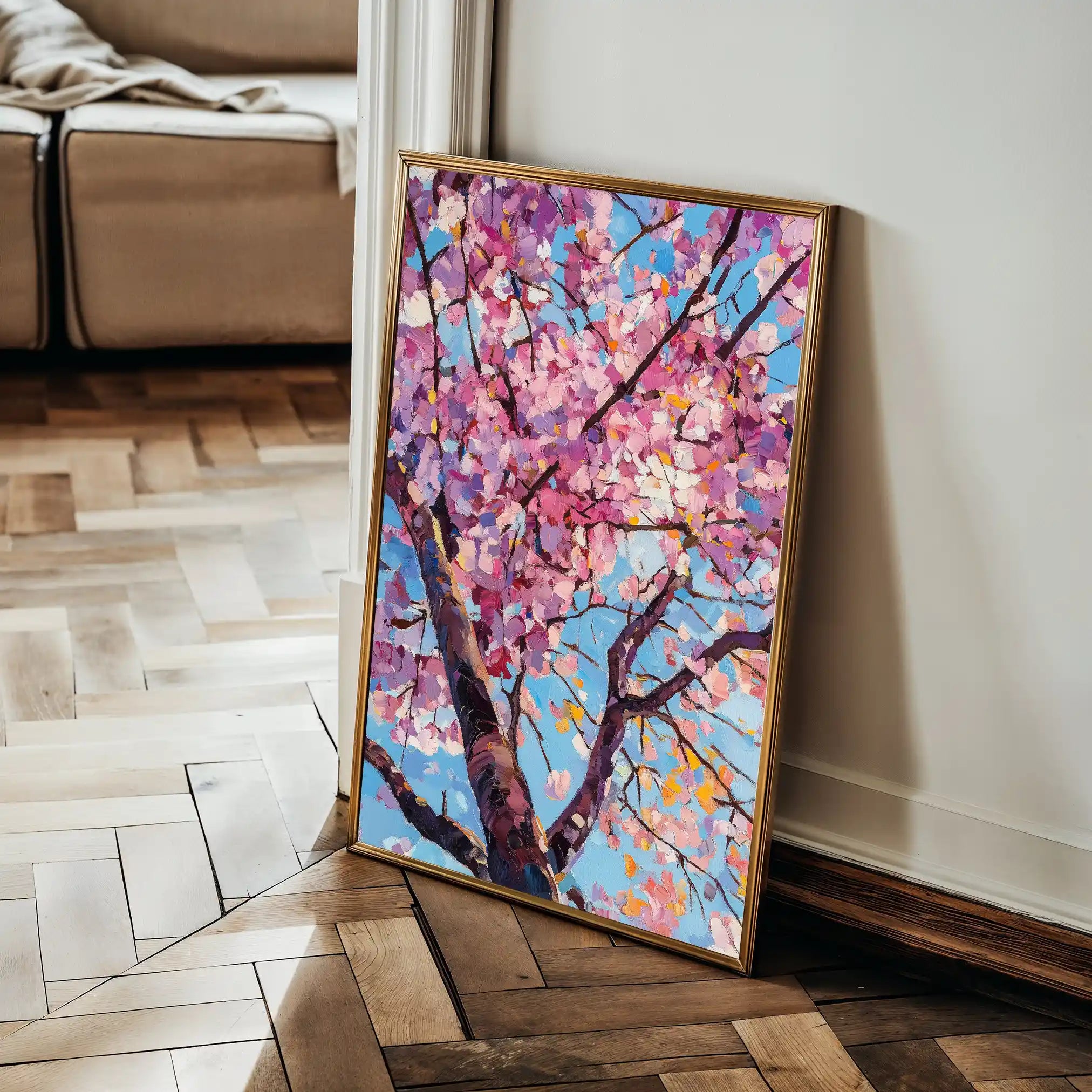 Floral Canvas Wall Art WAD1547-F 90 x 60 cm / Stretched on hidden frame