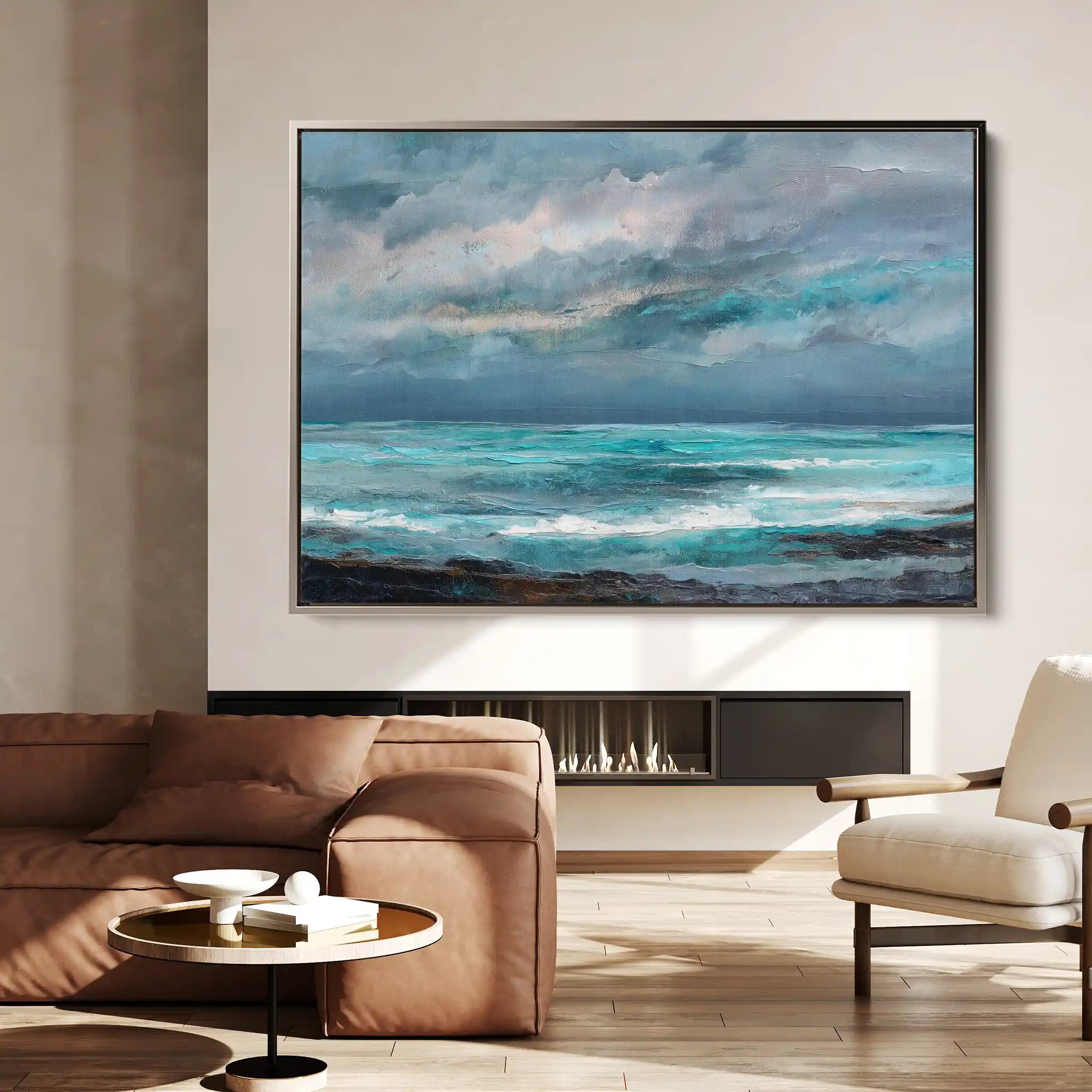 Abstract 1548 Canvas Art 60 x 40 cm / Stretched on hidden frame