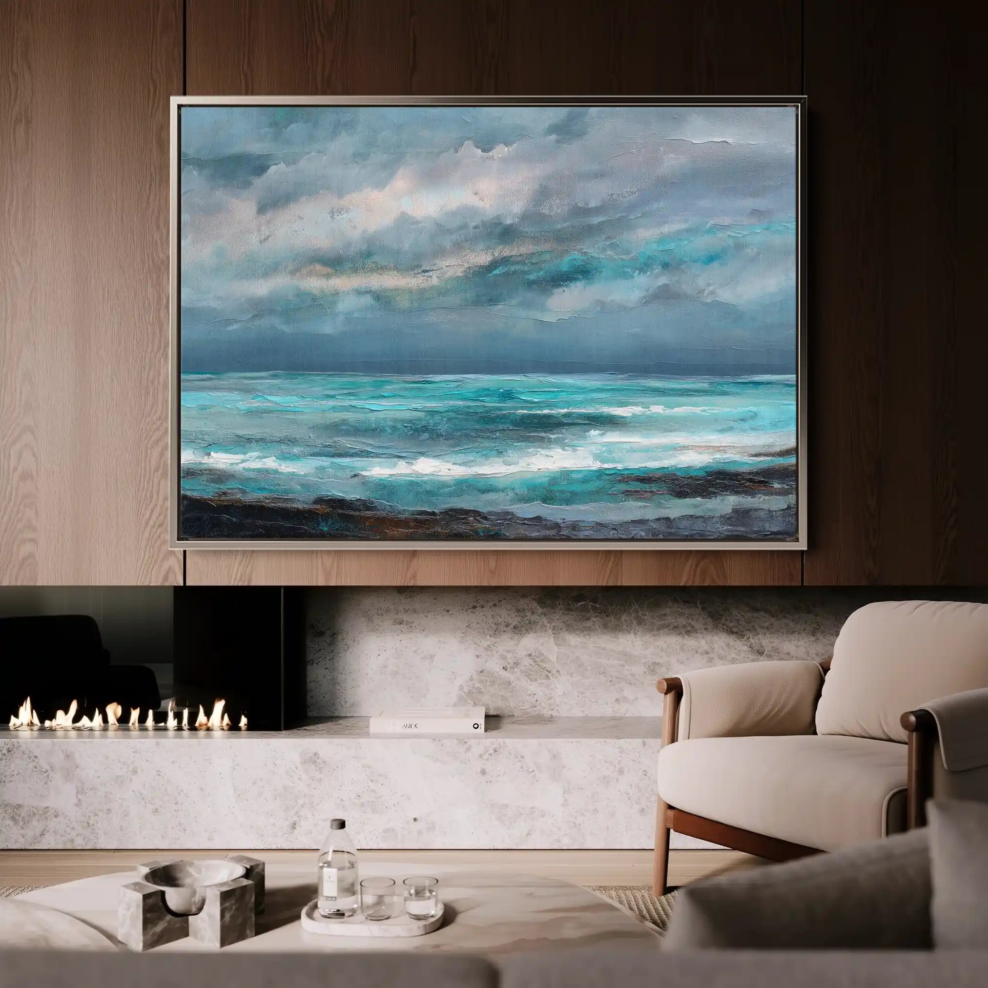 Abstract 1548 Canvas Art 60 x 40 cm / Stretched on hidden frame