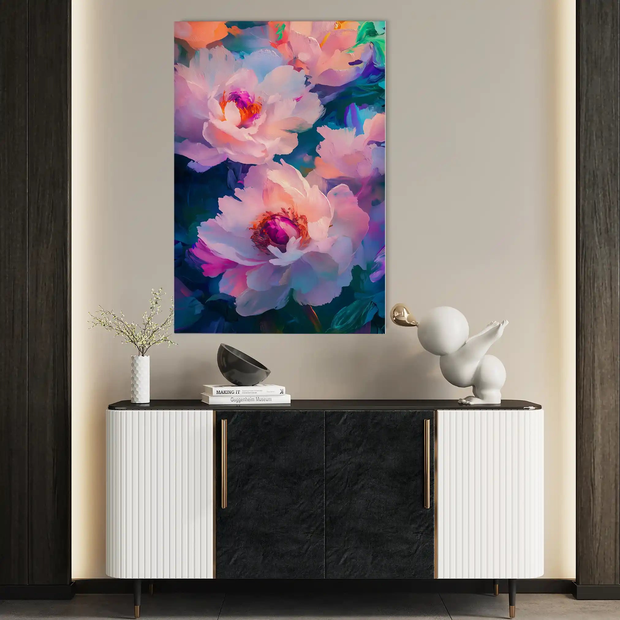 Floral Canvas Wall Art WAD1548-F 90 x 60 cm / Stretched on hidden frame