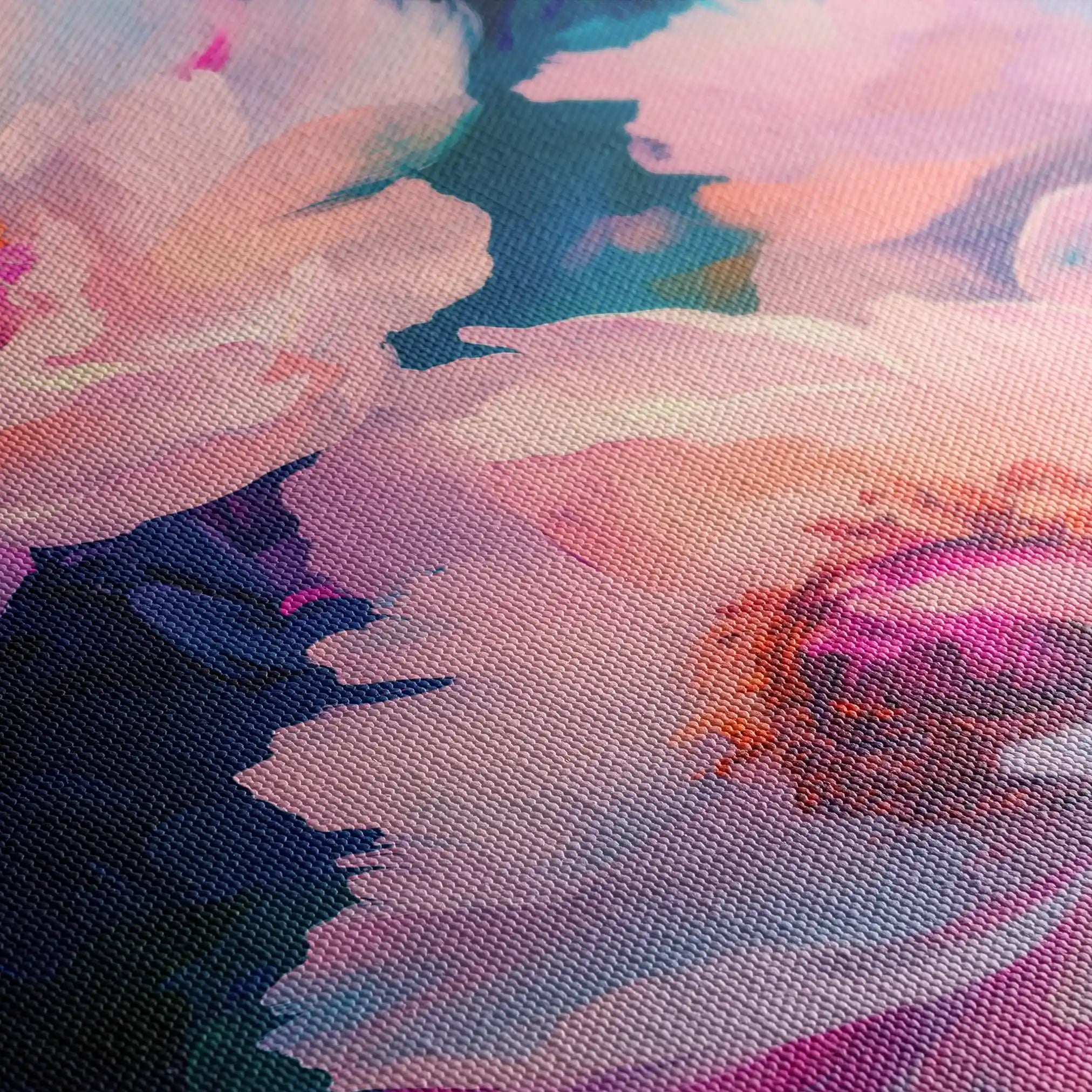 Floral Canvas Wall Art WAD1548-F 90 x 60 cm / Stretched on hidden frame