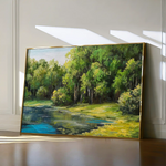 Landscape 155 Canvas Art 90 x 60 cm / Stretched on hidden frame
