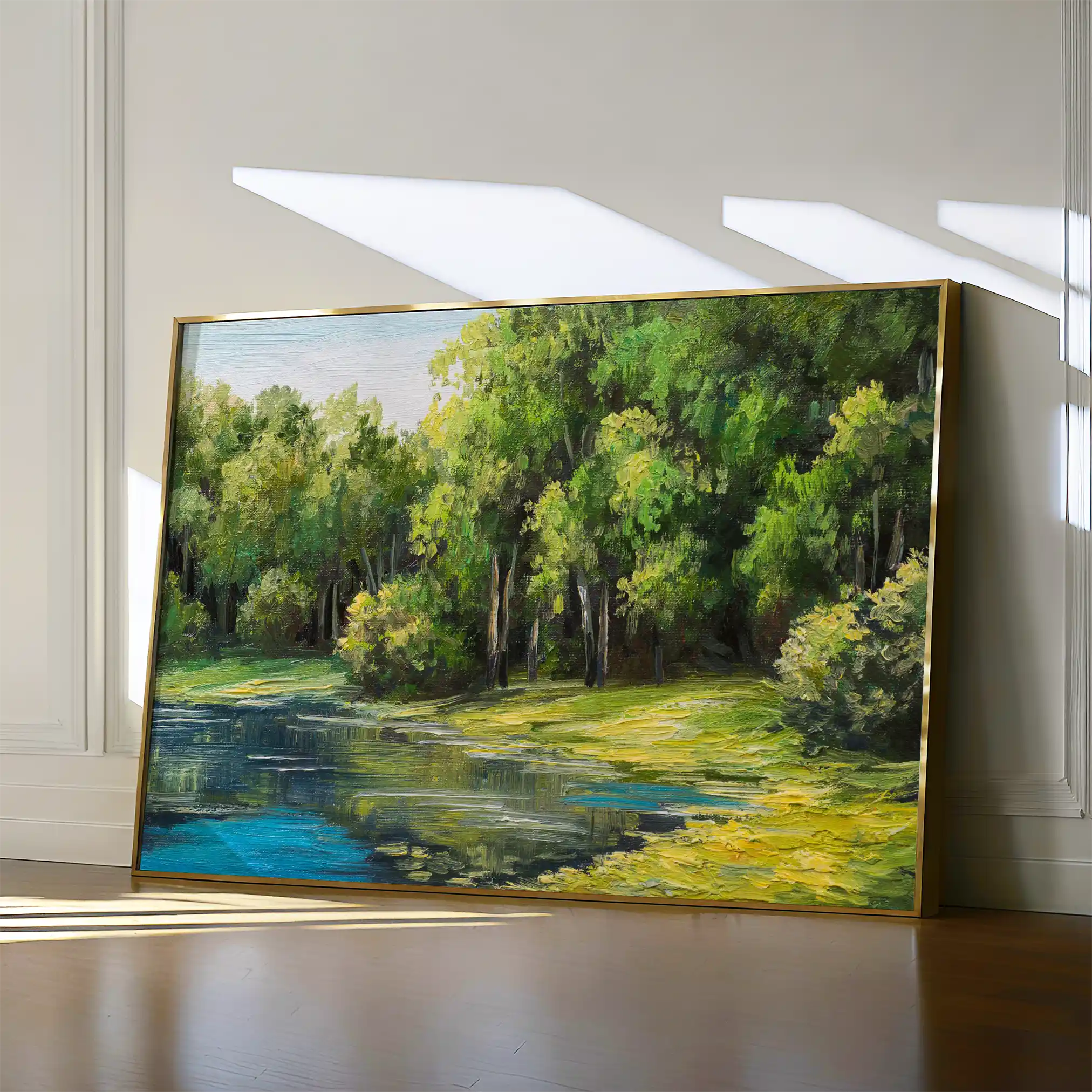 Landscape 155 Canvas Art 90 x 60 cm / Stretched on hidden frame