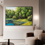 Landscape 155 Canvas Art 90 x 60 cm / Stretched on hidden frame