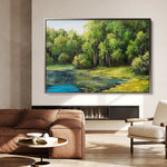 Landscape 155 Canvas Art 90 x 60 cm / Stretched on hidden frame