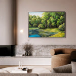 Landscape 155 Canvas Art 90 x 60 cm / Stretched on hidden frame