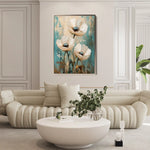 Floral Canvas Wall Art WAD1550-F 90 x 60 cm / Stretched on hidden frame