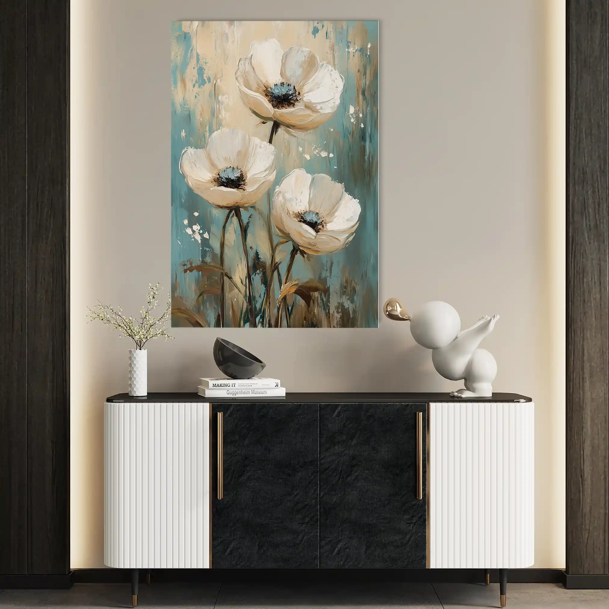 Floral Canvas Wall Art WAD1550-F 90 x 60 cm / Stretched on hidden frame
