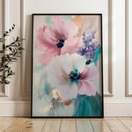 Floral Canvas Wall Art WAD1551-F 90 x 60 cm / Stretched on hidden frame