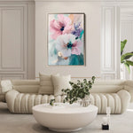 Floral Canvas Wall Art WAD1551-F 90 x 60 cm / Stretched on hidden frame