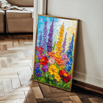 Floral Canvas Wall Art WAD1552-F 90 x 60 cm / Stretched on hidden frame
