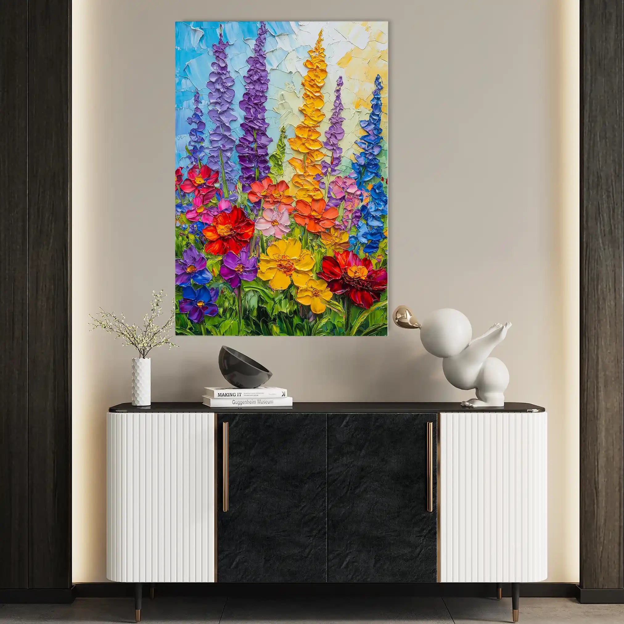 Floral Canvas Wall Art WAD1552-F 90 x 60 cm / Stretched on hidden frame