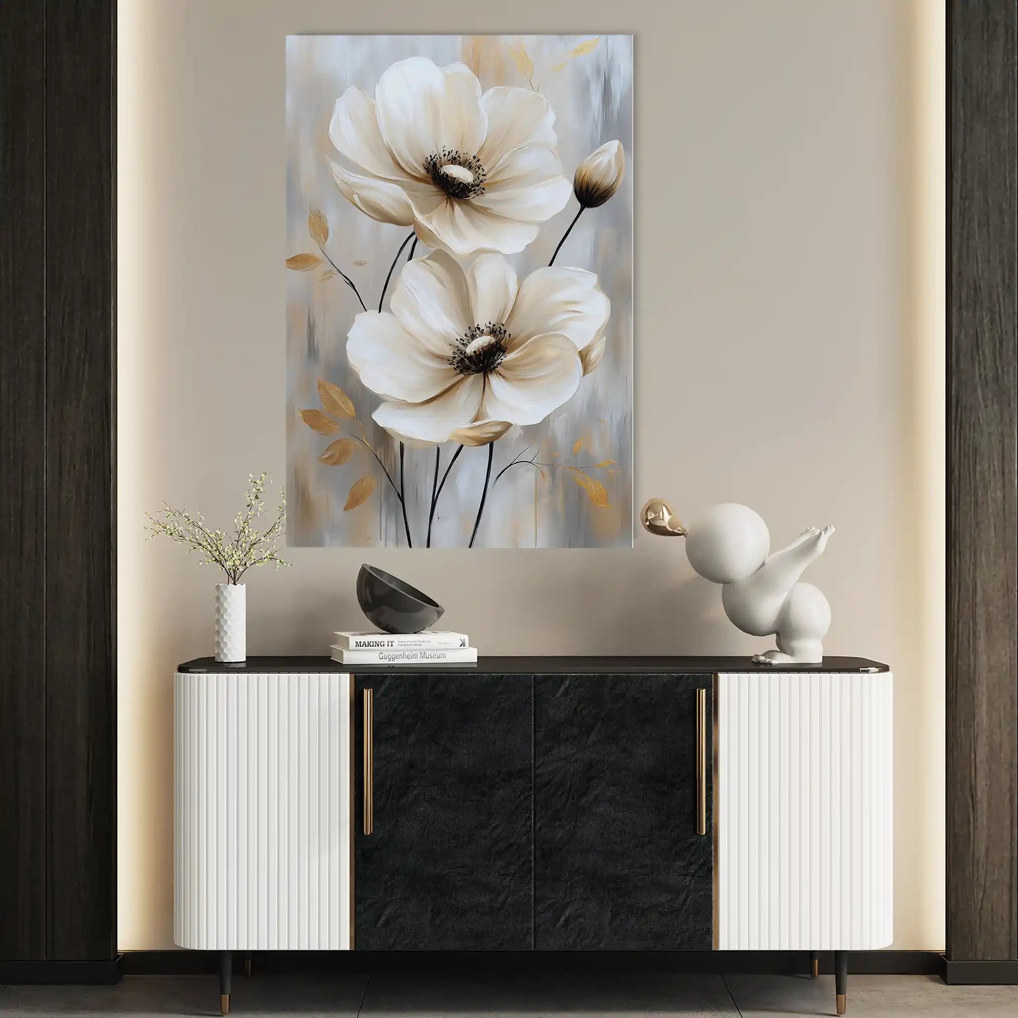 Floral Canvas Wall Art WAD1553-F 90 x 60 cm / Stretched on hidden frame