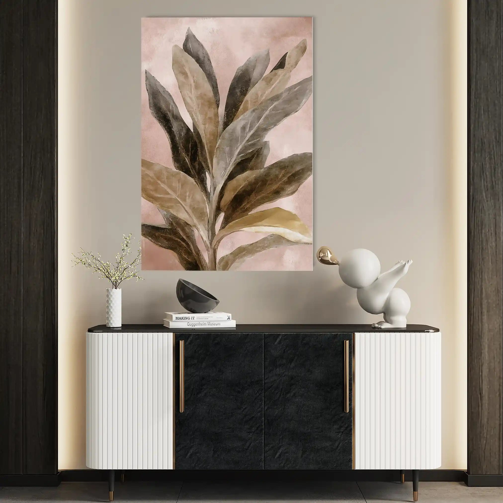 Floral Canvas Wall Art WAD1555-F 90 x 60 cm / Stretched on hidden frame