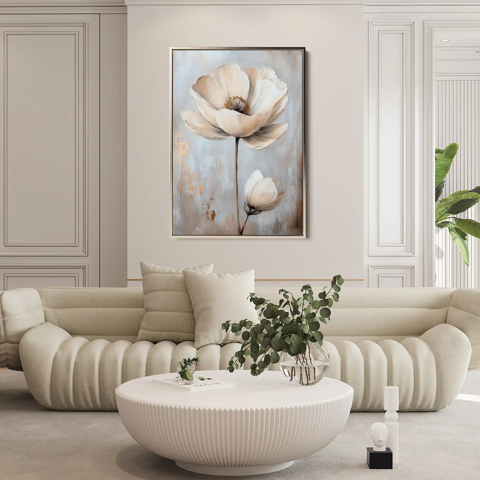 Floral Canvas Wall Art WAD1558-F 90 x 60 cm / Stretched on hidden frame