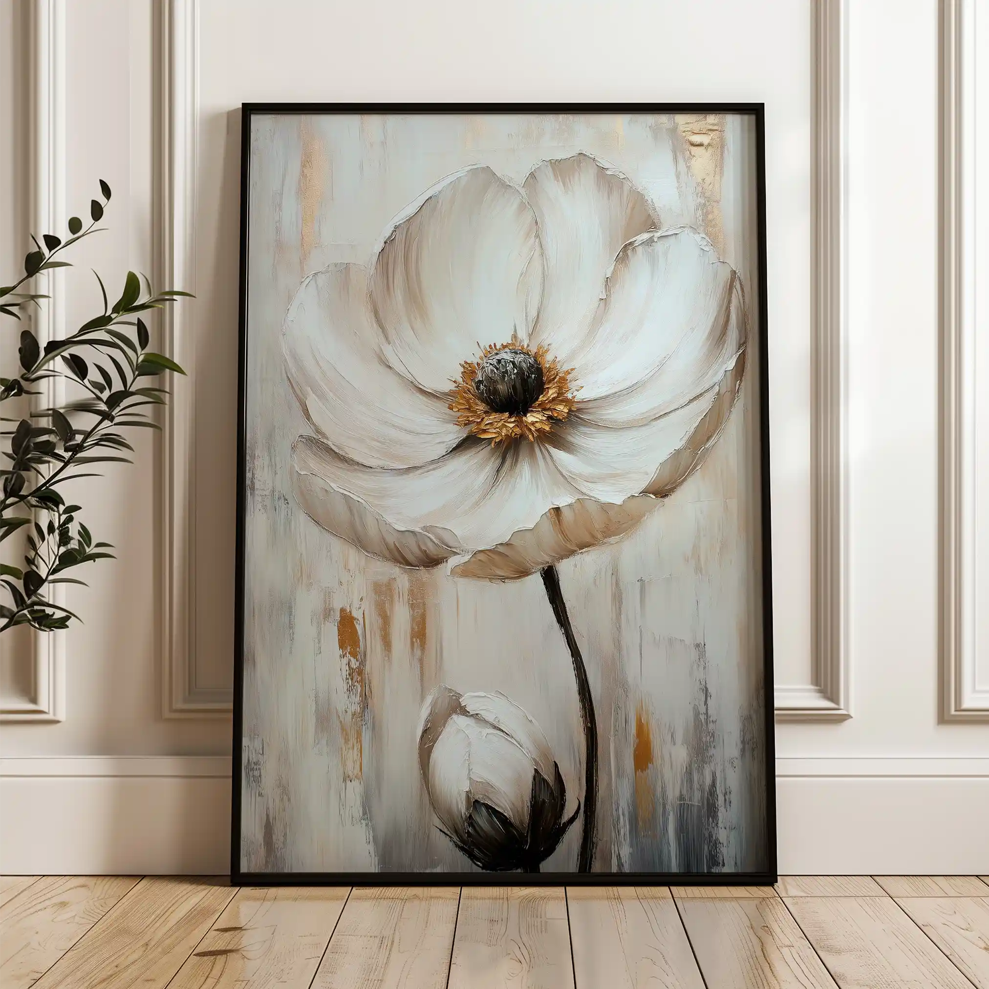 Floral Canvas Wall Art WAD1559-F 90 x 60 cm / Stretched on hidden frame