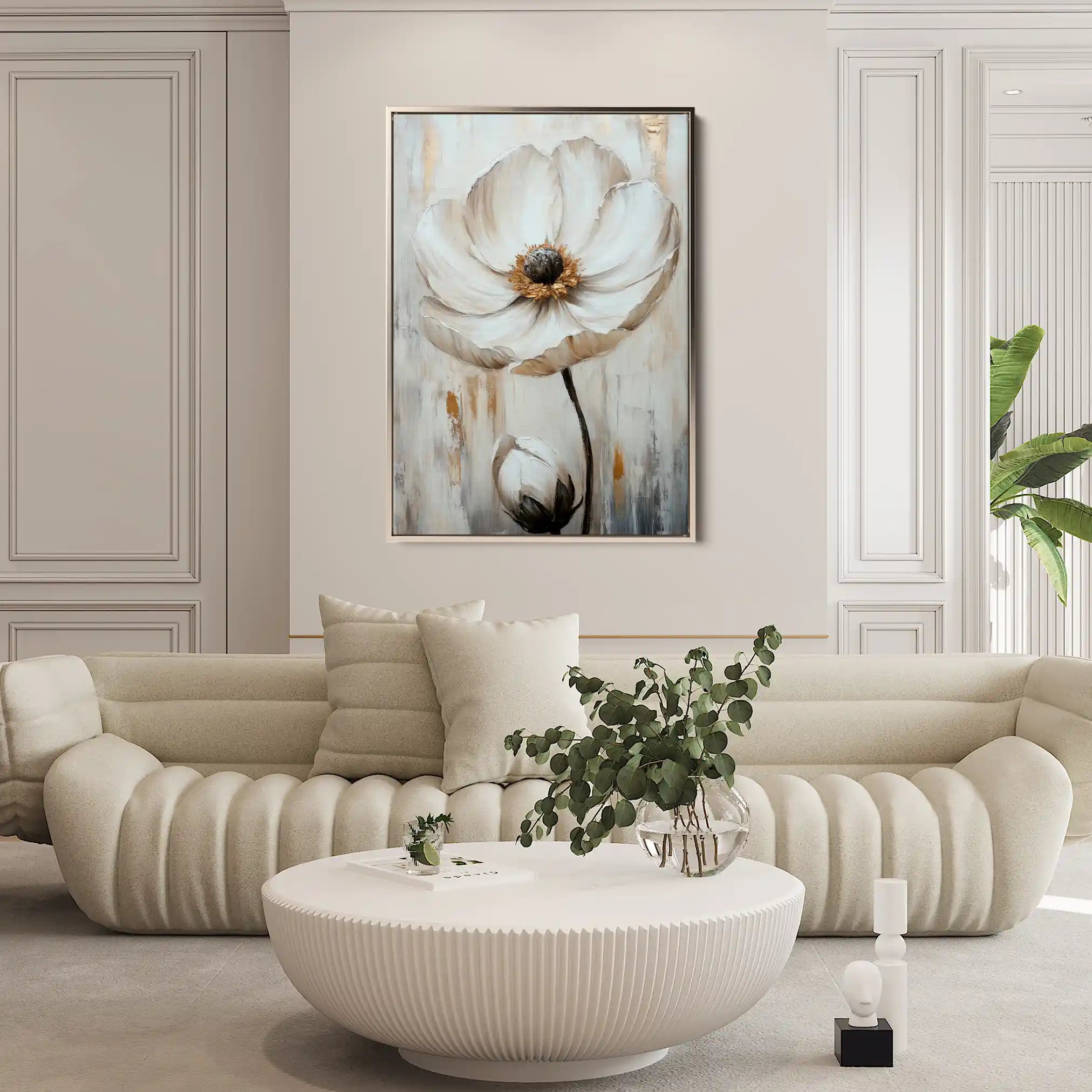 Floral Canvas Wall Art WAD1559-F 90 x 60 cm / Stretched on hidden frame