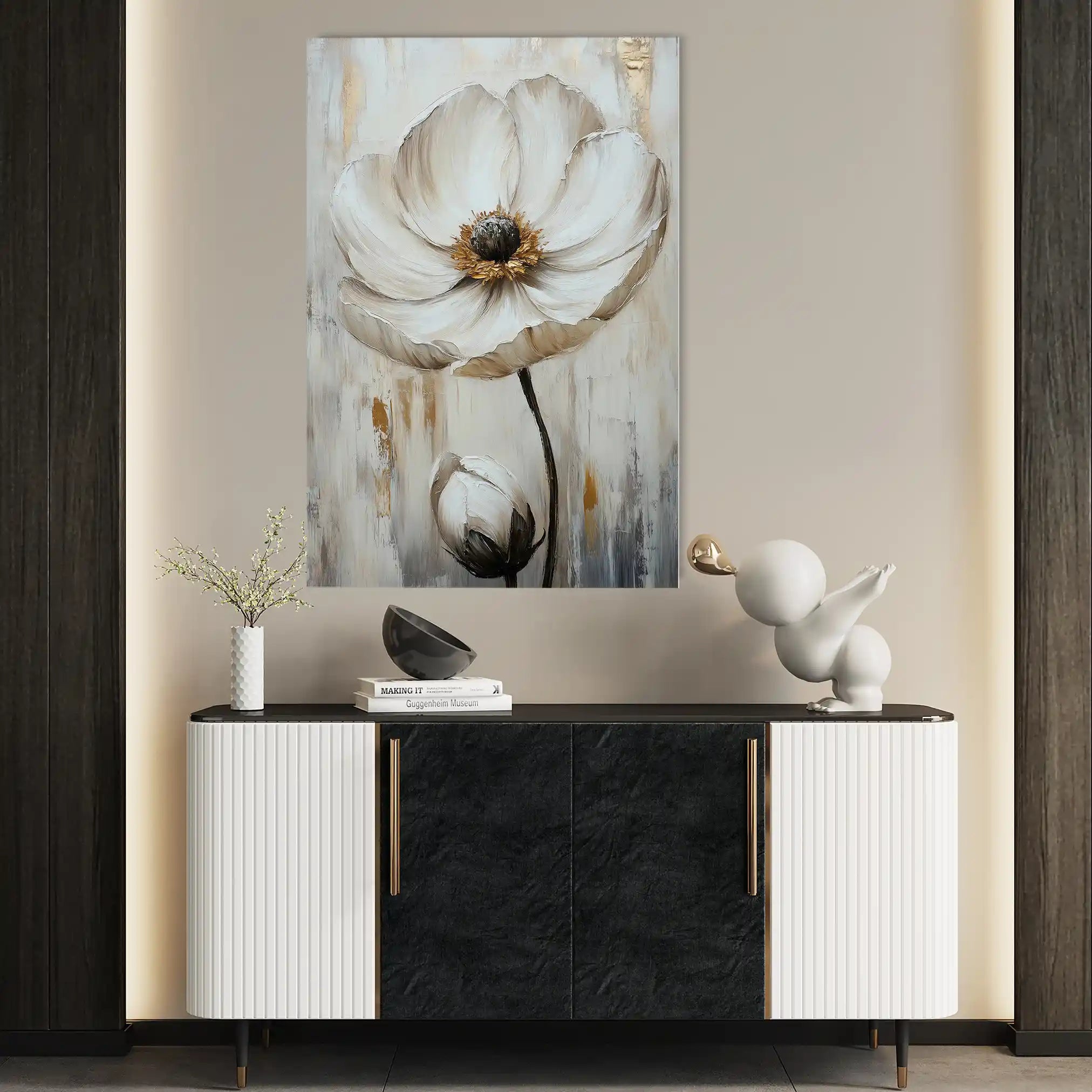 Floral Canvas Wall Art WAD1559-F 90 x 60 cm / Stretched on hidden frame