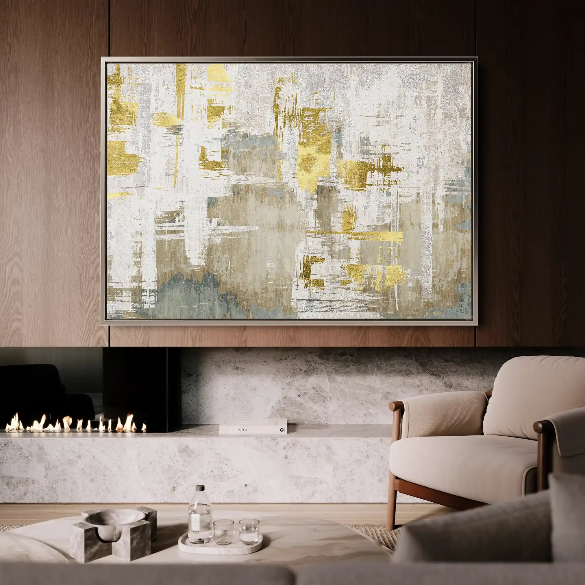 Abstract 156 Canvas Art 60 x 40 cm / Stretched on hidden frame