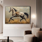 Horses 156 Canvas Art 90 x 60 cm / Stretched on hidden frame