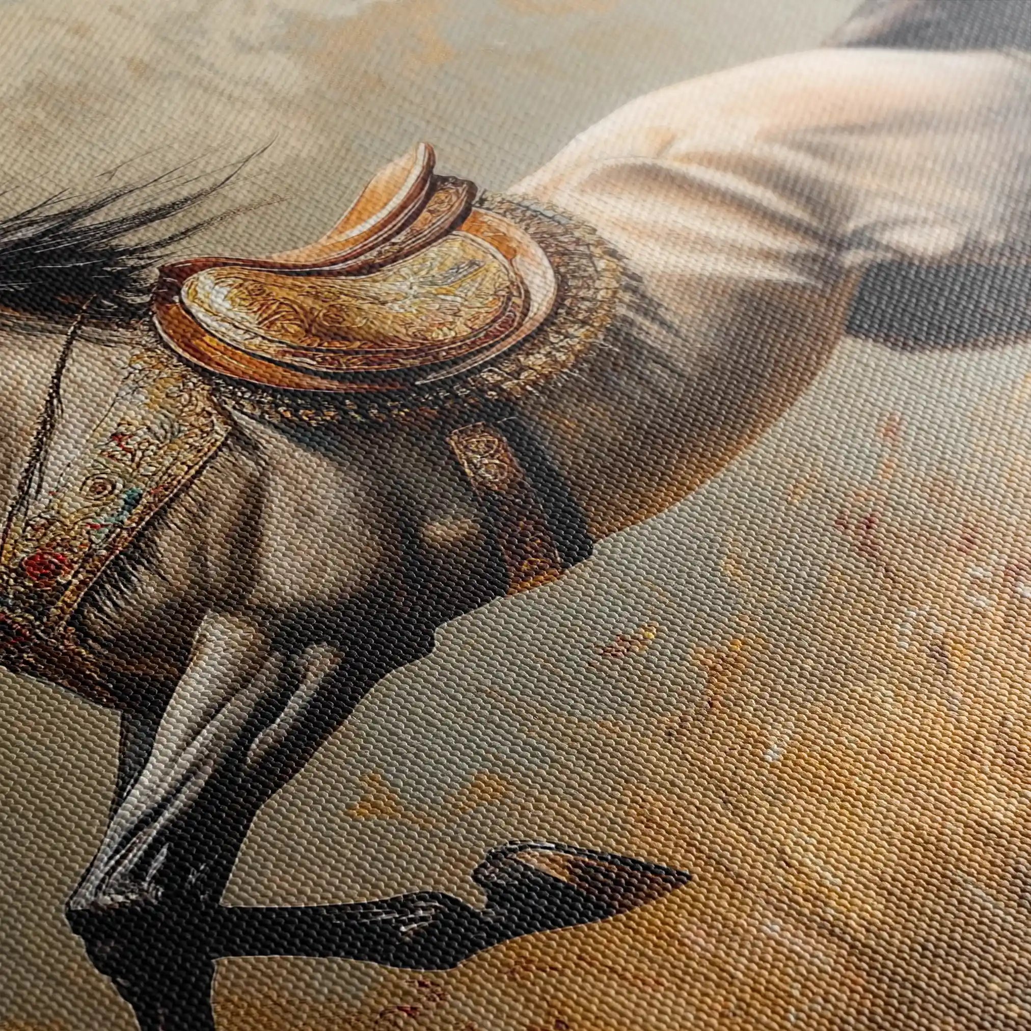 Horses 156 Canvas Art 90 x 60 cm / Stretched on hidden frame