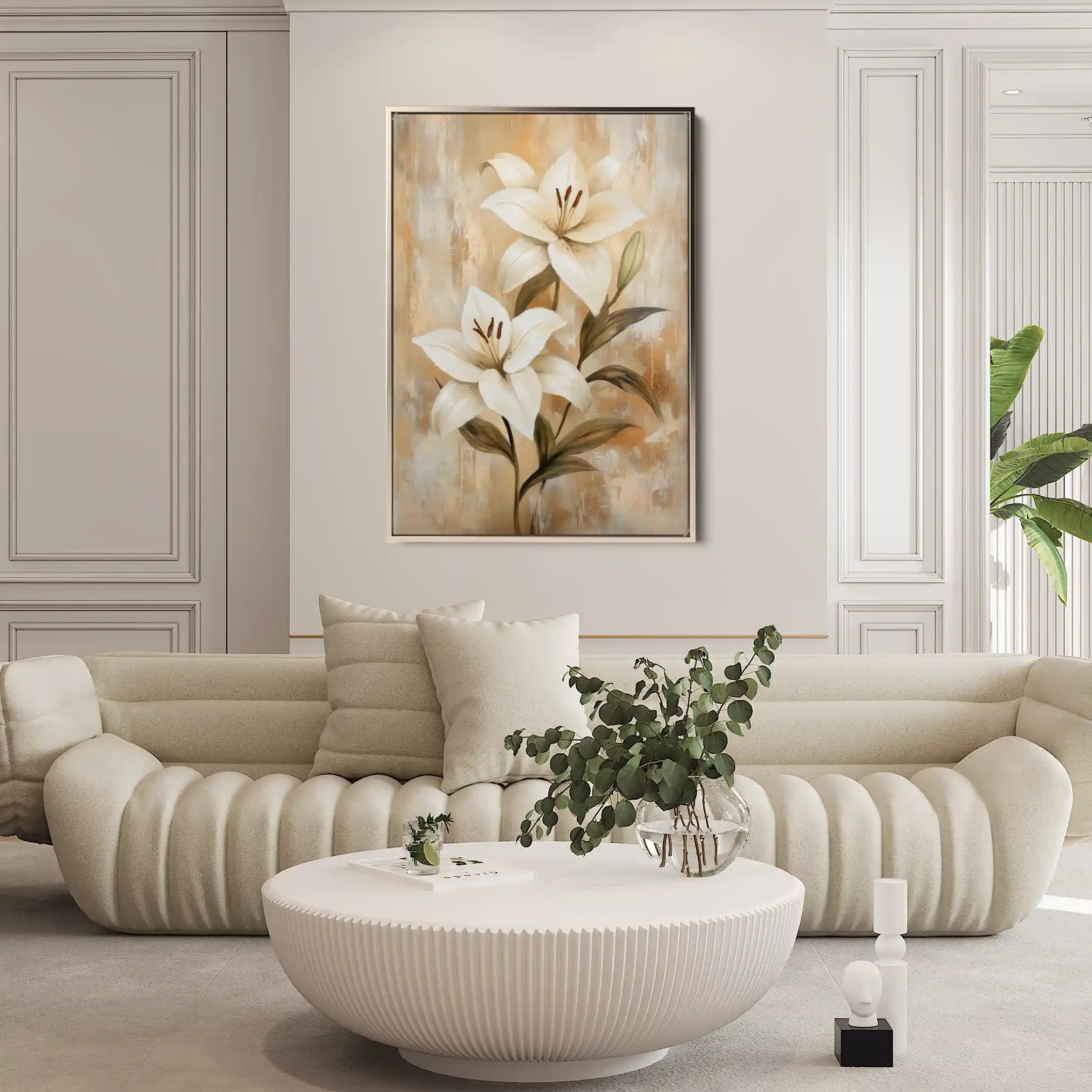 Floral Canvas Wall Art WAD1560-F 90 x 60 cm / Stretched on hidden frame