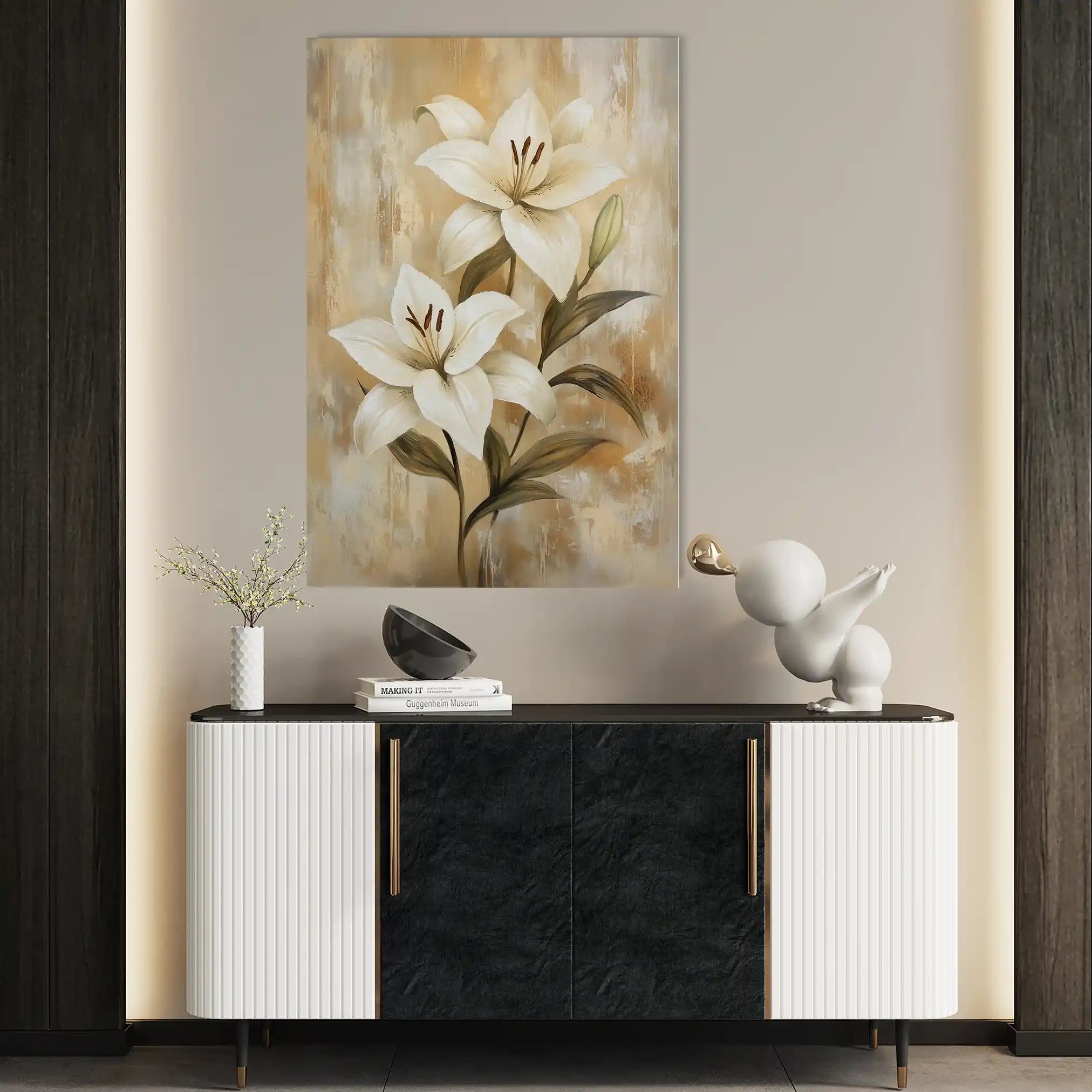 Floral Canvas Wall Art WAD1560-F 90 x 60 cm / Stretched on hidden frame