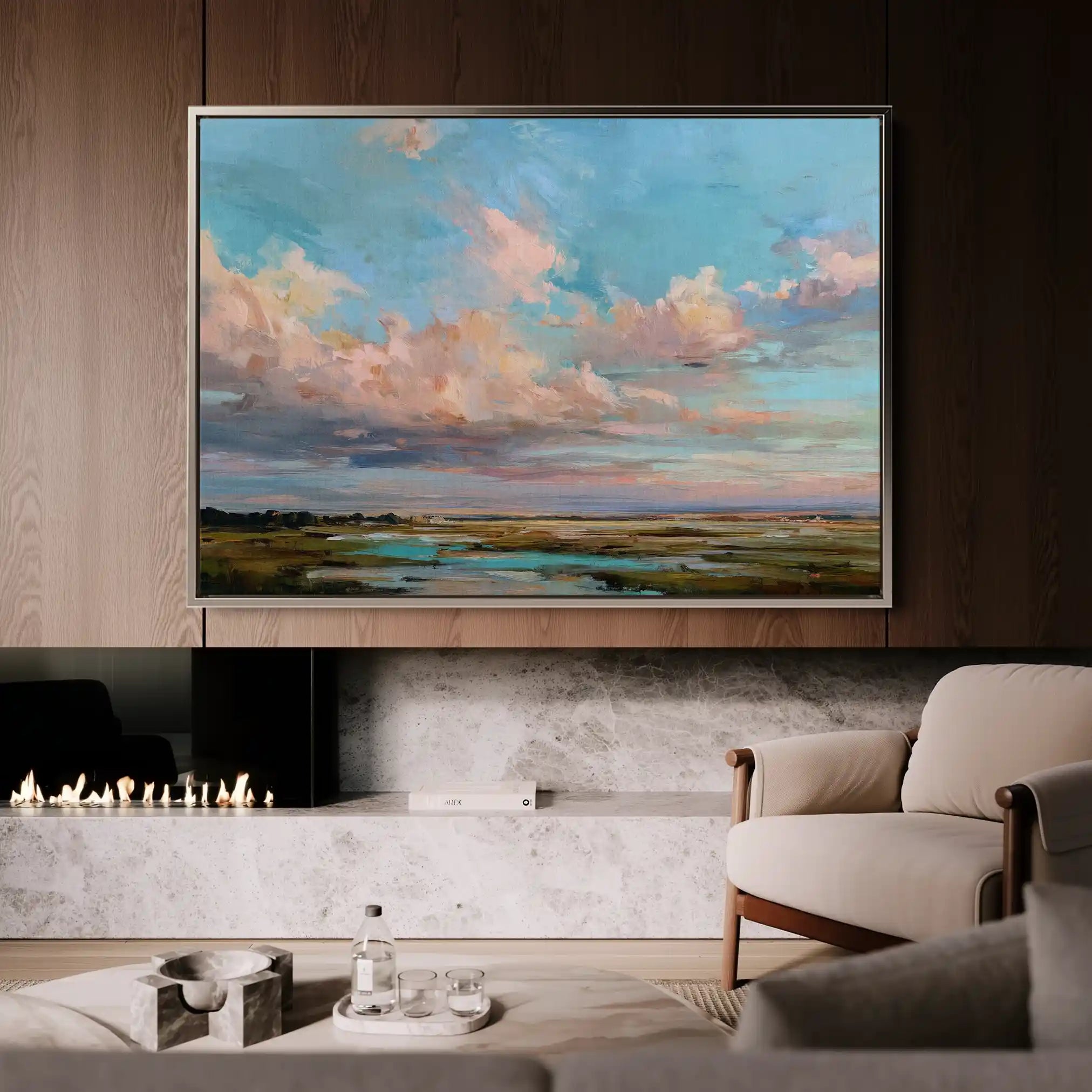 Abstract 1561 Canvas Art 60 x 40 cm / Stretched on hidden frame