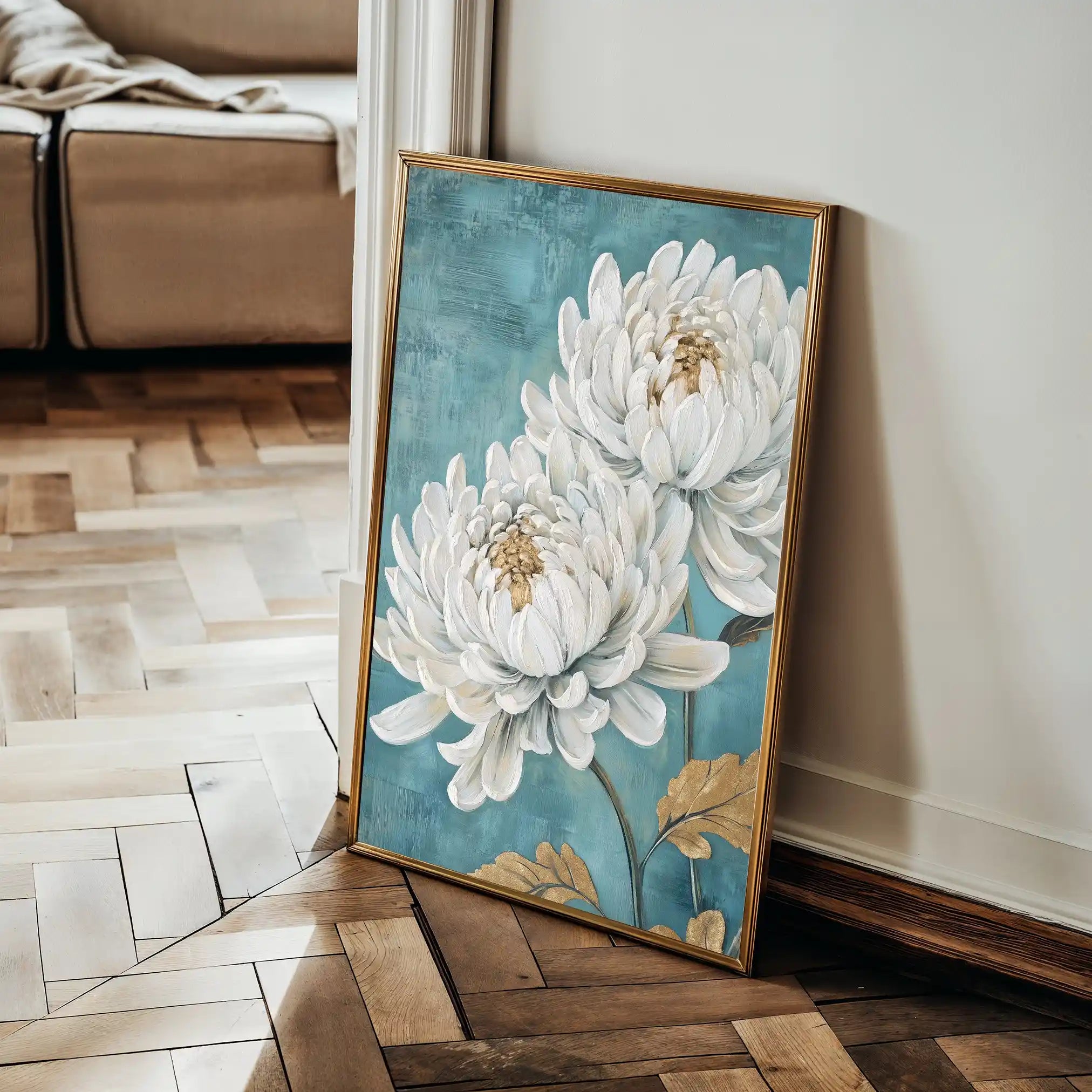 Floral Canvas Wall Art WAD1561-F 90 x 60 cm / Stretched on hidden frame